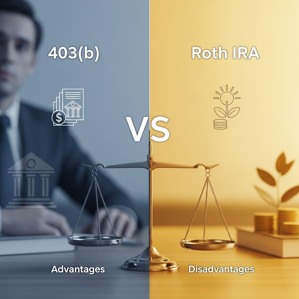 Compare 403(b) and Roth IRA plans to determine which retirement savings option fits your financial goals.