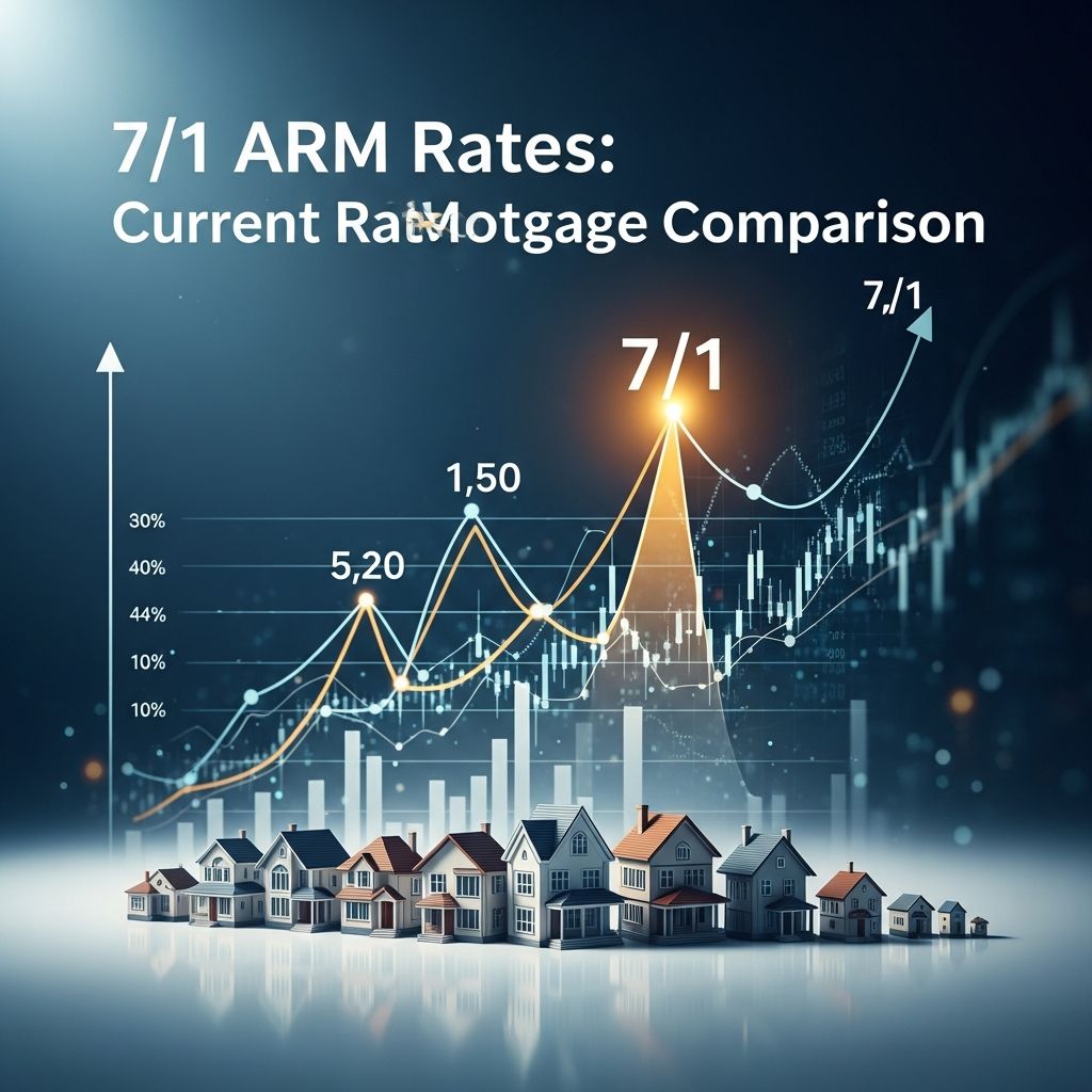 Explore current 7/1 ARM rates and compare with fixed-rate mortgages today.