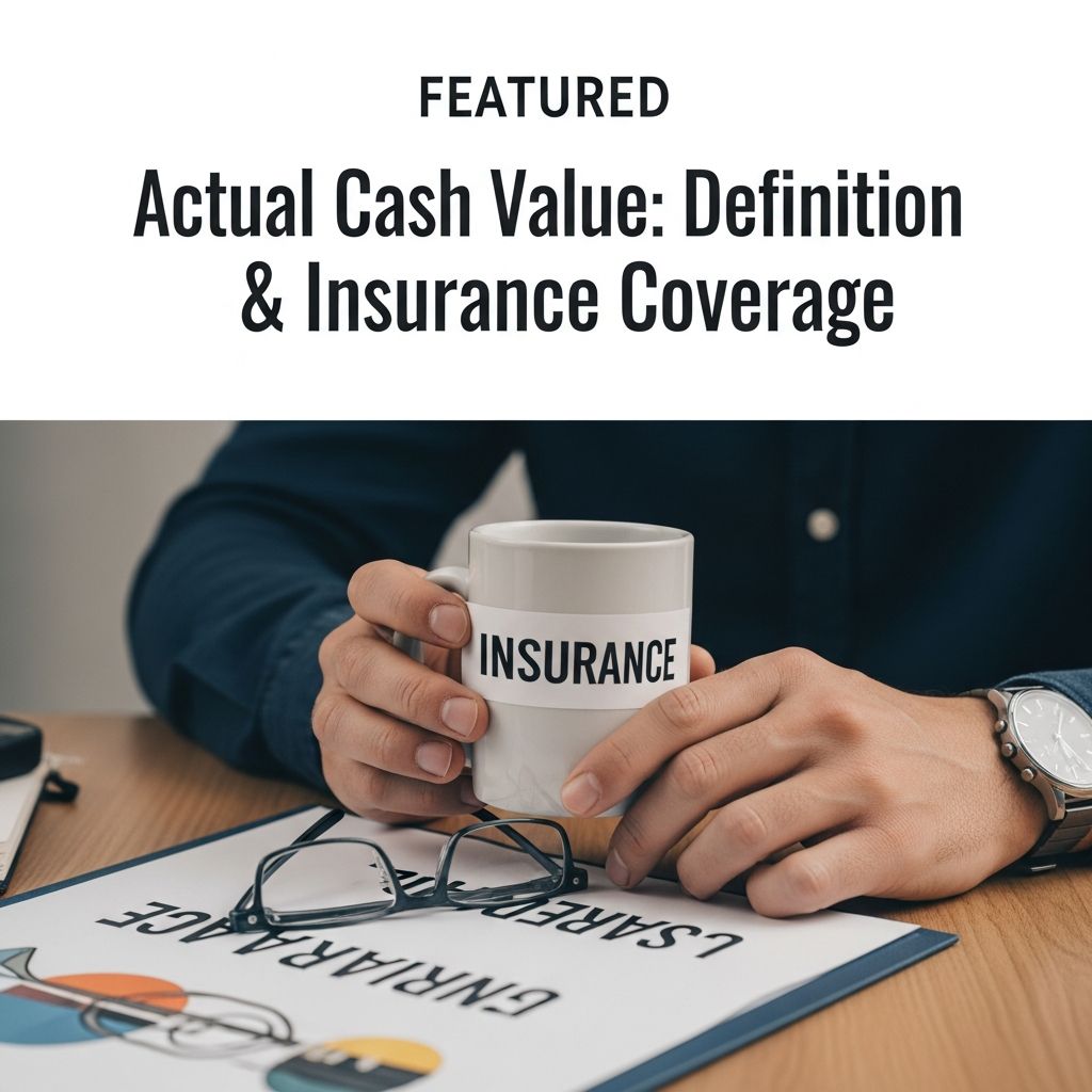 Understand how actual cash value determines insurance reimbursement for property losses.