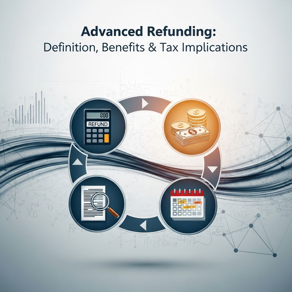 Master advanced refunding: How municipalities refinance debt before bond maturity dates.