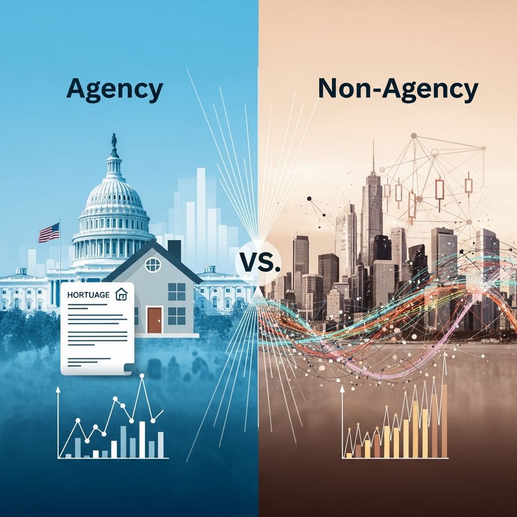 Compare agency and non-agency mortgage-backed securities to make informed investment decisions.