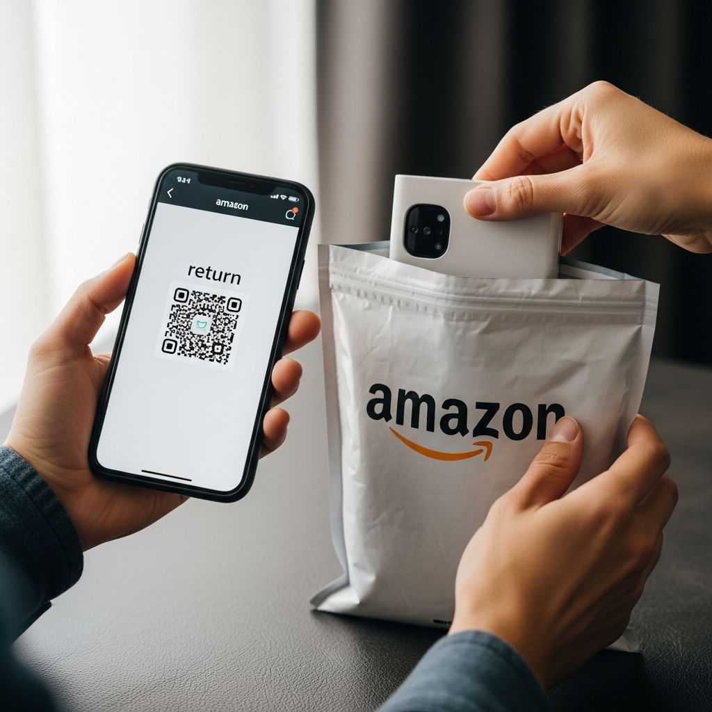 Simple guide to returning Amazon items without printing labels or finding boxes.