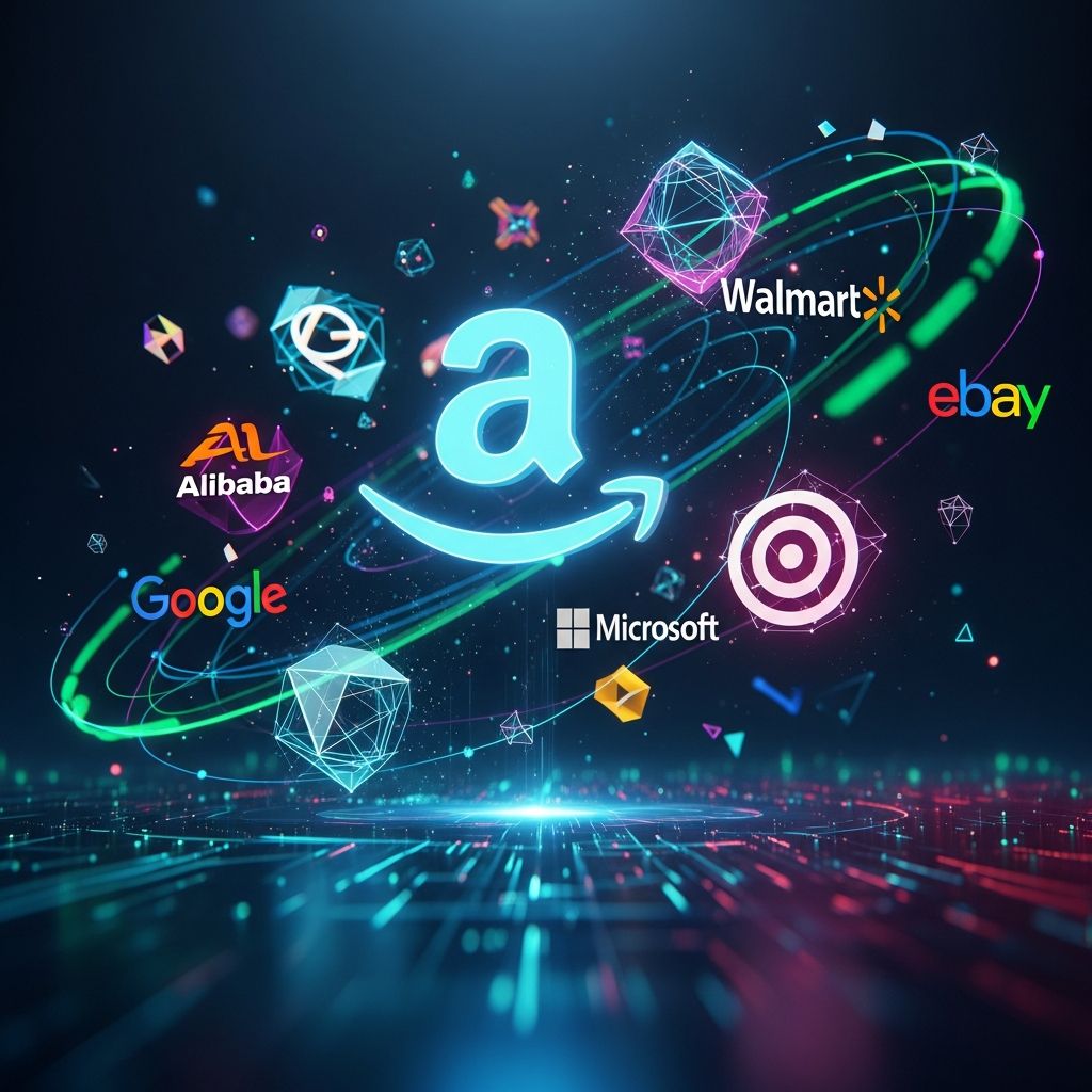 Explore Amazon's key rivals across retail, cloud, and streaming markets.