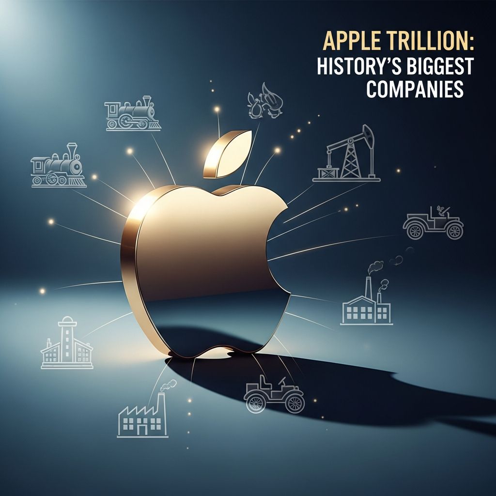 Apple reaches $3 trillion valuation, joining the world's most valuable companies.