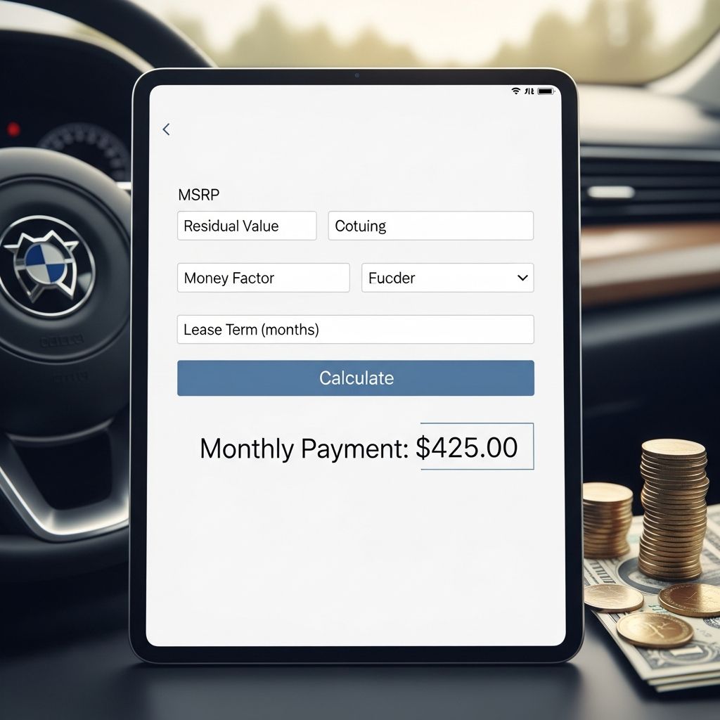 Calculate your monthly car lease payments and total costs with our comprehensive auto lease calculator tool.