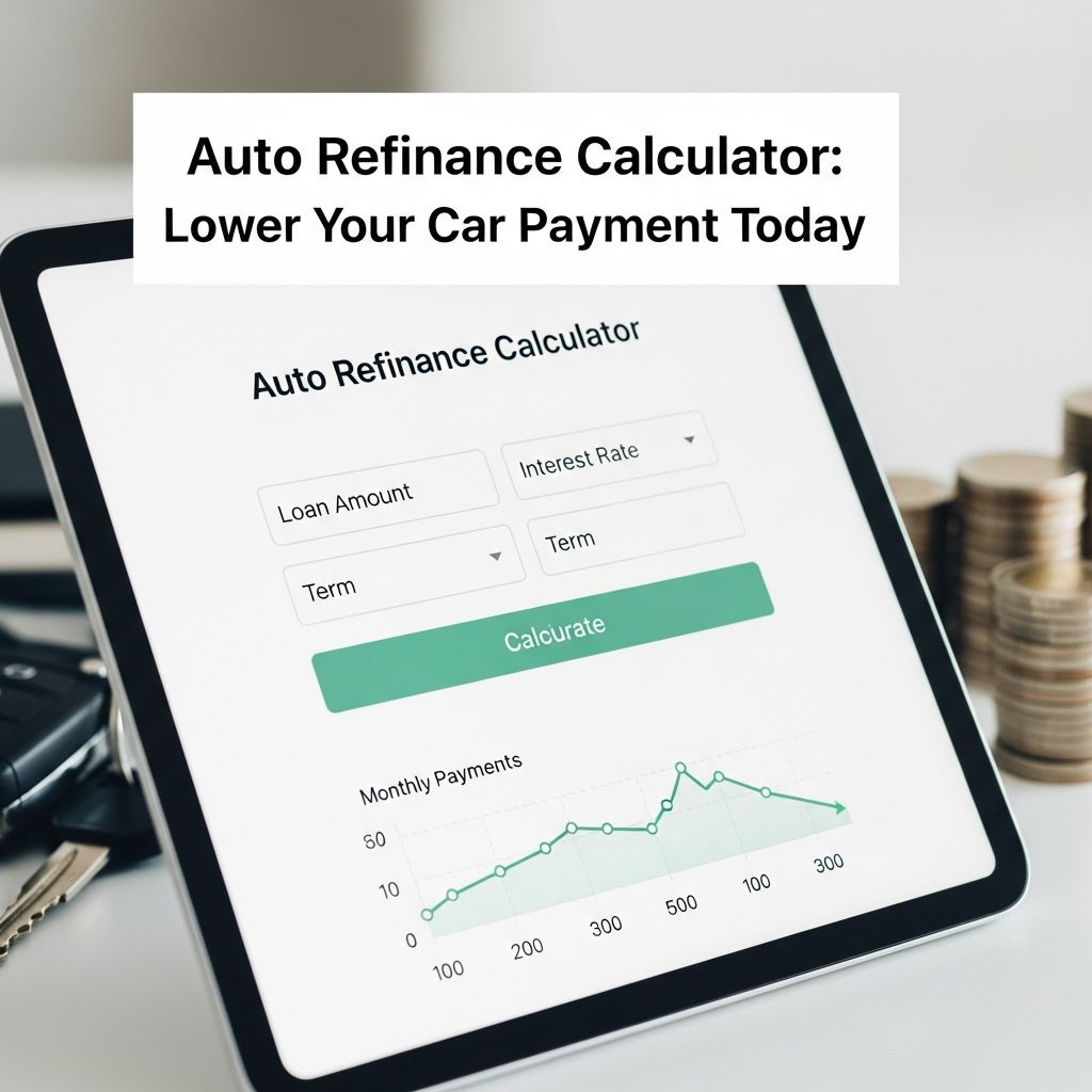 Calculate potential savings and new monthly payments with our auto refinance calculator tool.