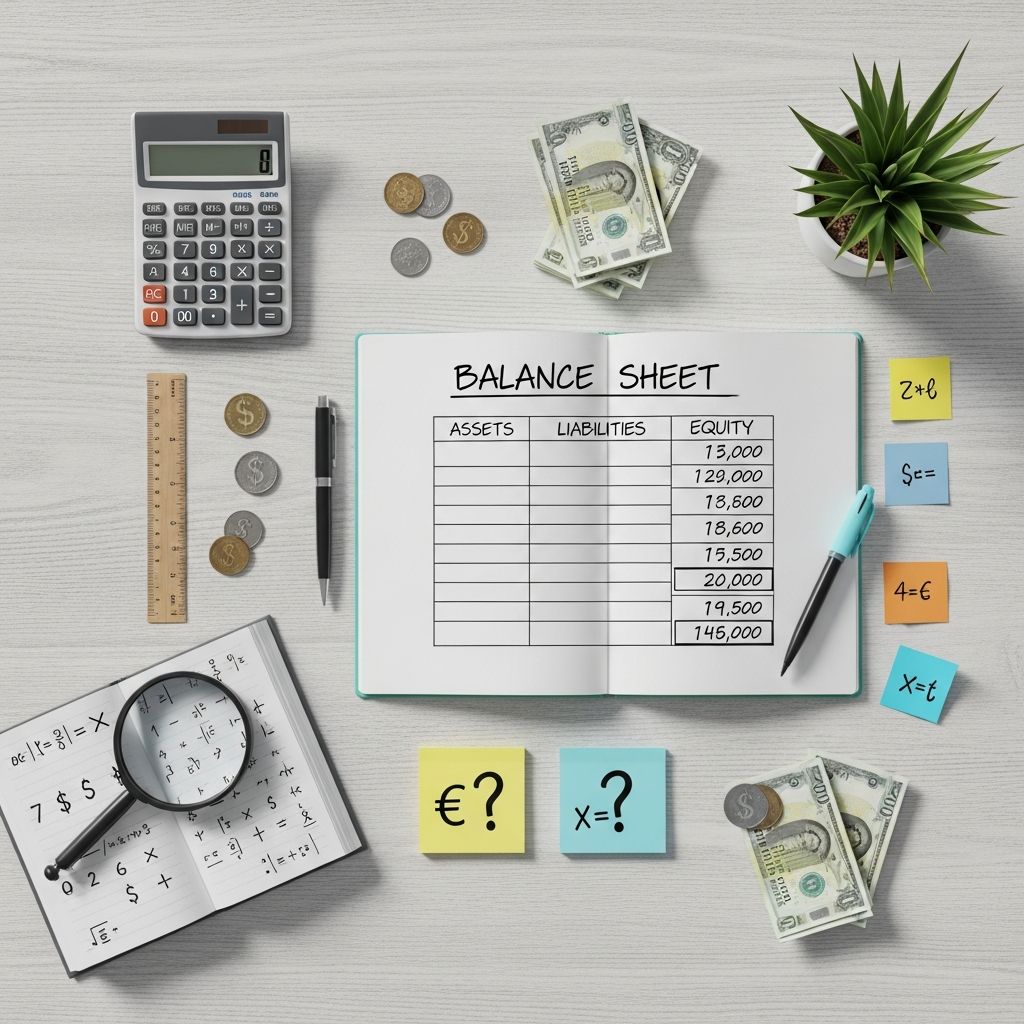 Master balance sheet analysis with essential formulas and calculations for financial insights.