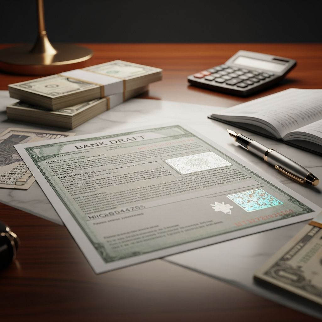 Understand bank drafts: secure payment instruments guaranteed by financial institutions for large transactions.