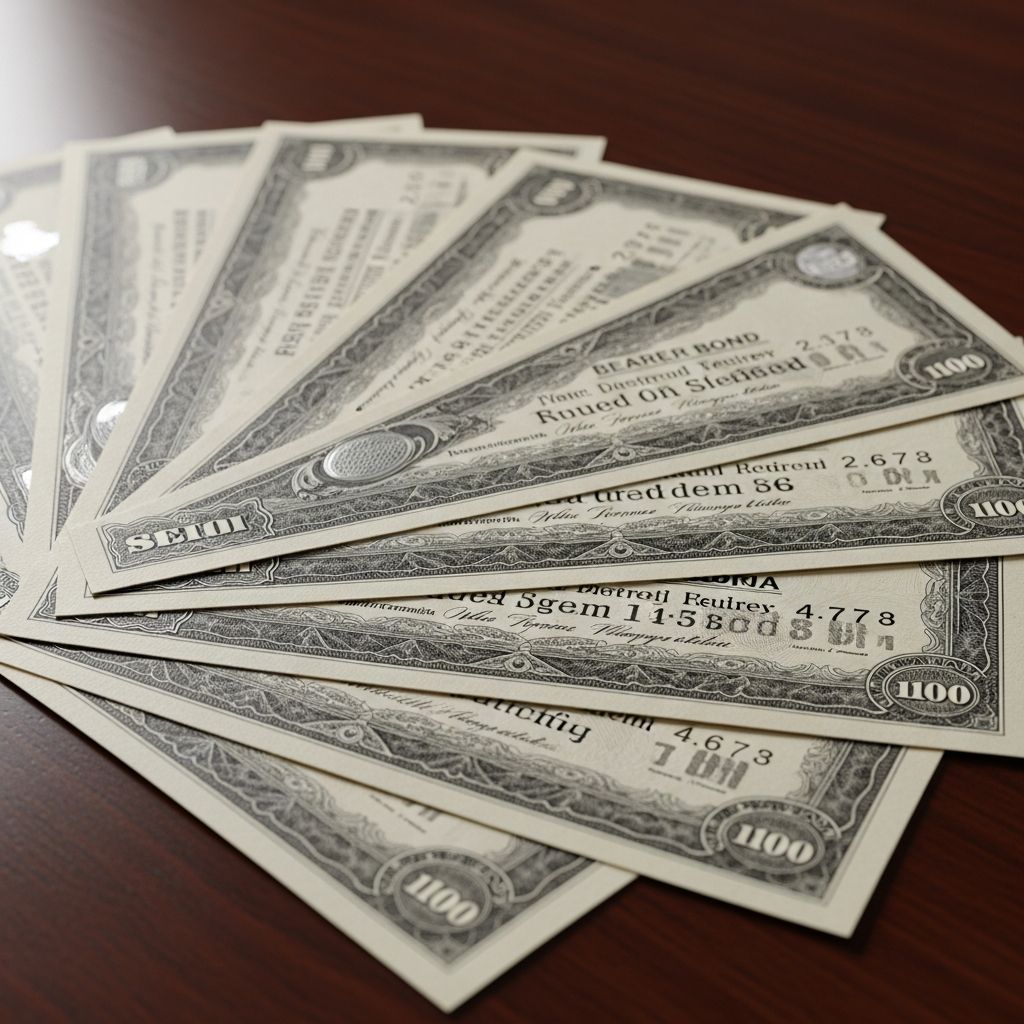 Understand bearer bonds: anonymity, transferability, risks, and regulatory constraints.