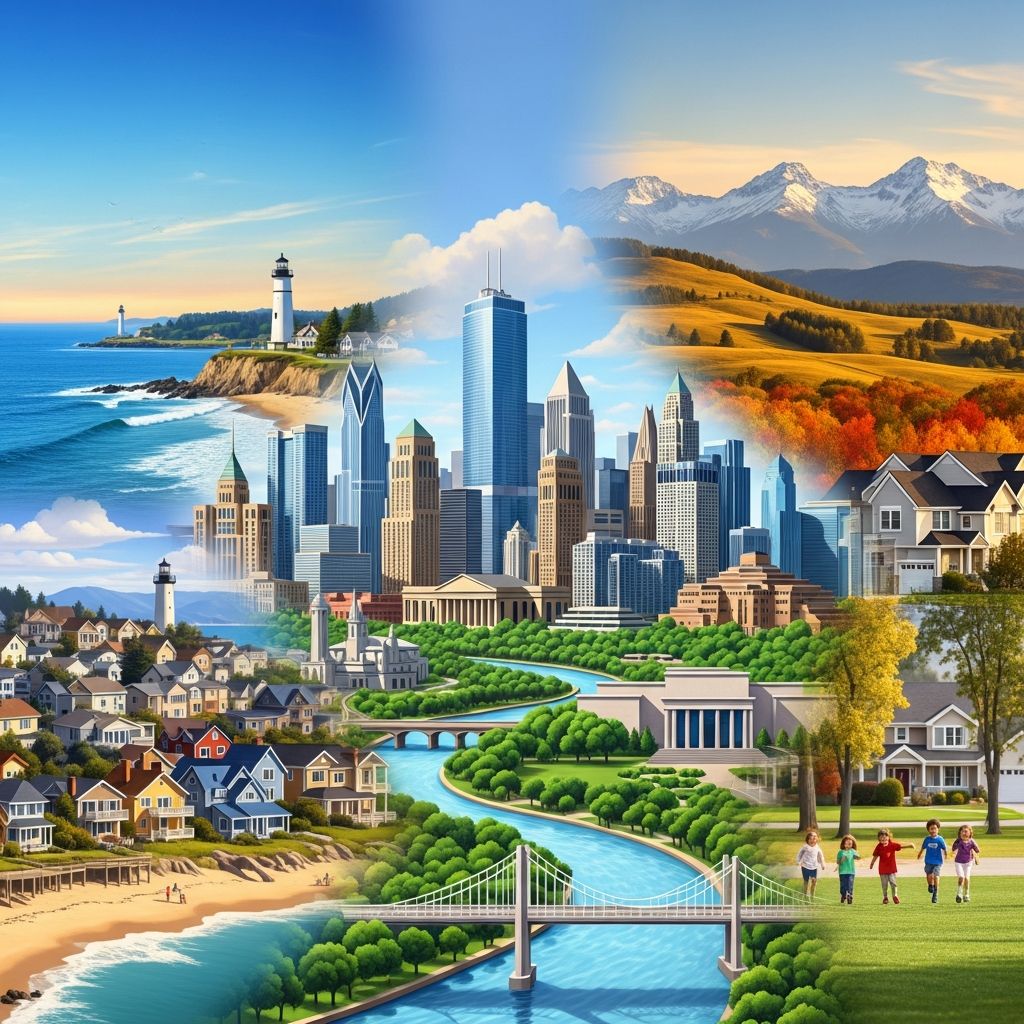 Discover America's top 50 best places to live, from vibrant culture hubs to hidden gems and thriving suburbs.