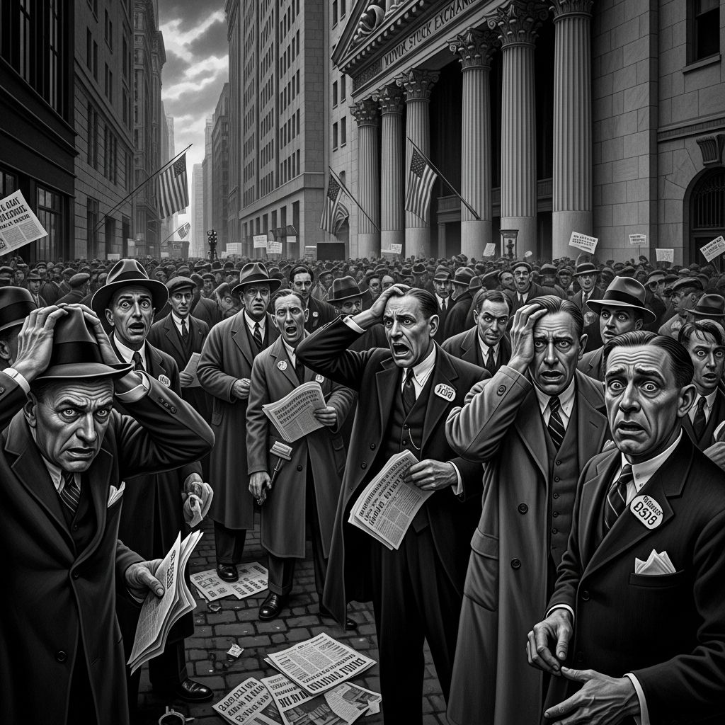 Understanding Black Tuesday: The stock market crash that triggered the Great Depression.
