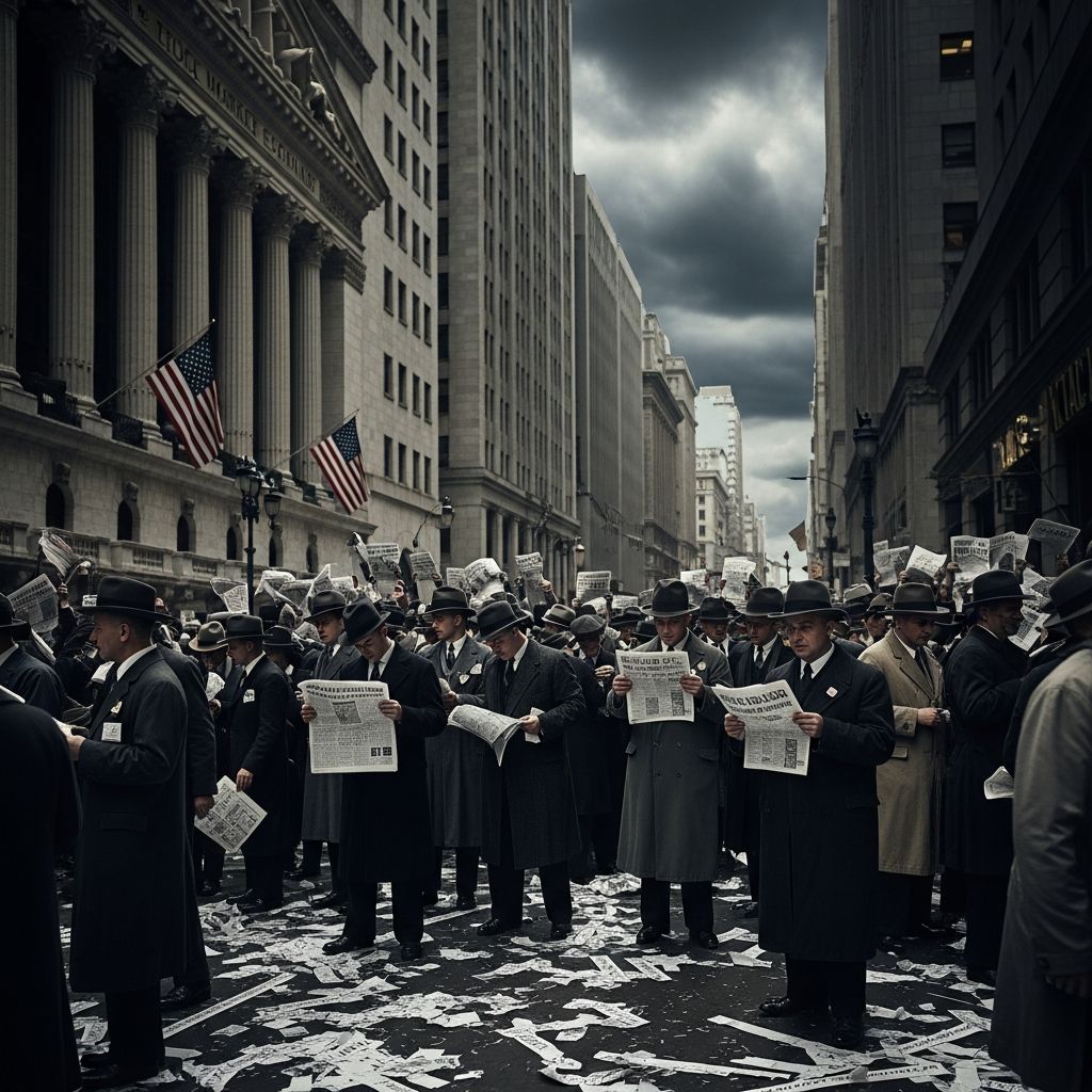 Understanding Black Tuesday: The historic 1929 stock market crash that triggered the Great Depression.