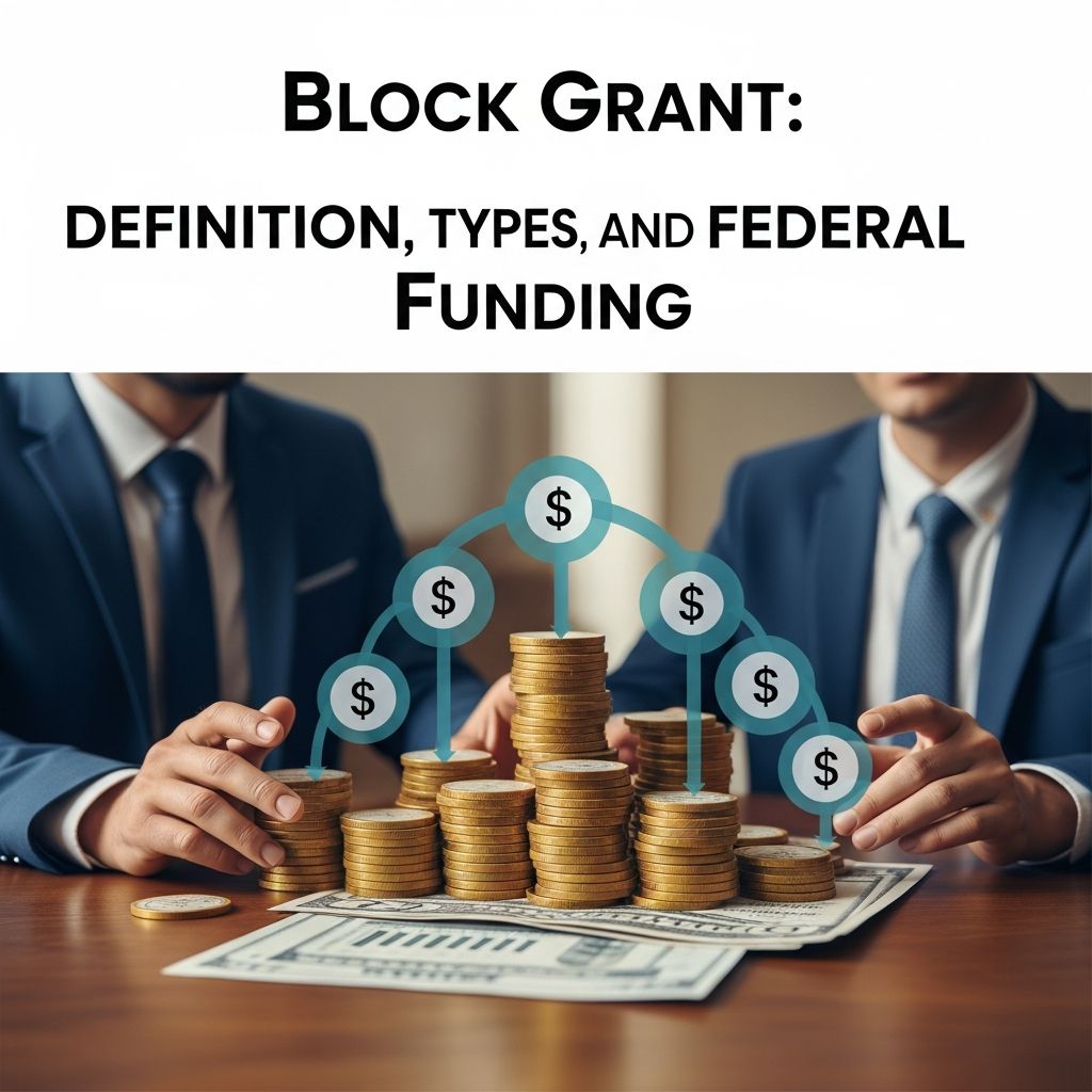 Understanding block grants: How federal governments fund state and local programs with flexibility and accountability.