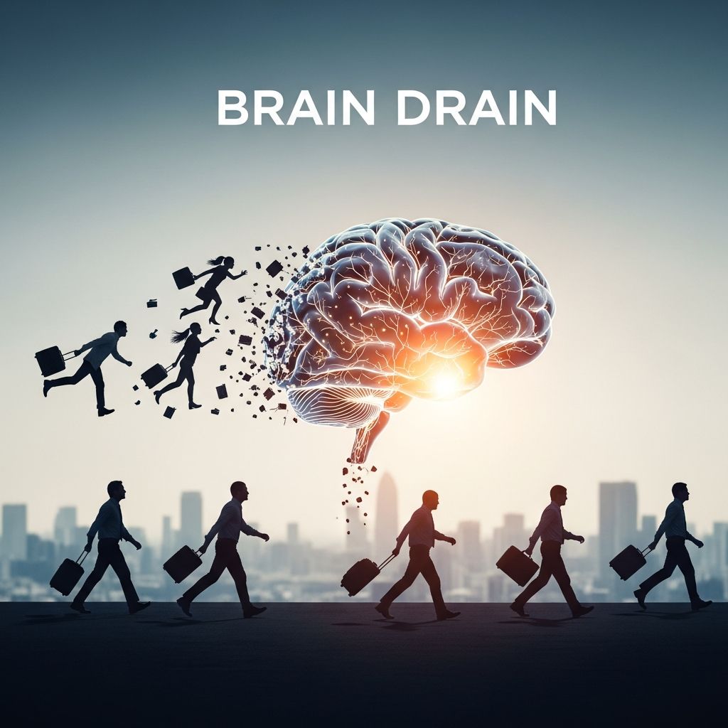 Understanding brain drain: How talented professionals migrate and impact economies globally.