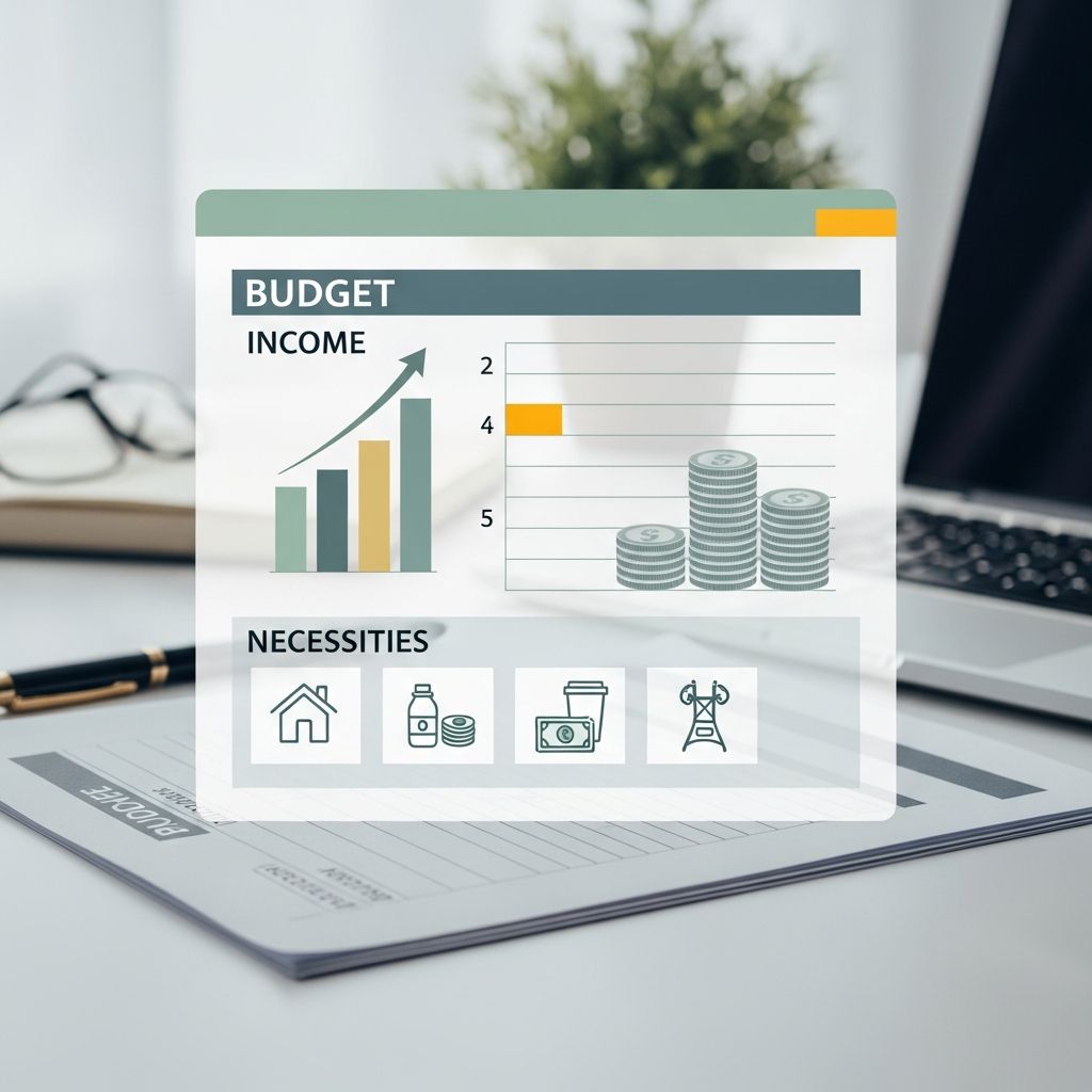 Master your finances with our comprehensive budget worksheet covering income and essential expenses.