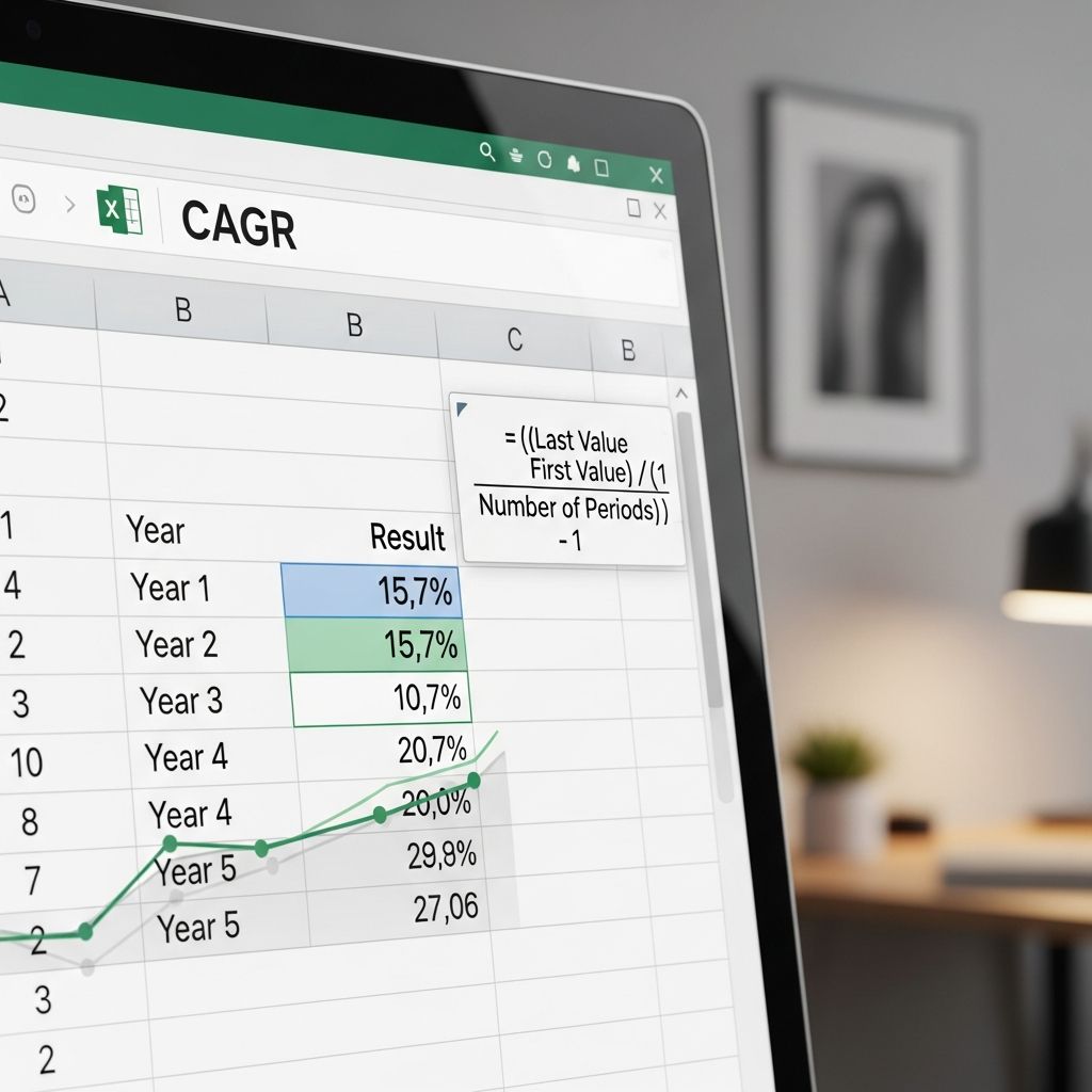 Master CAGR calculations in Excel with step-by-step formulas and real-world examples.