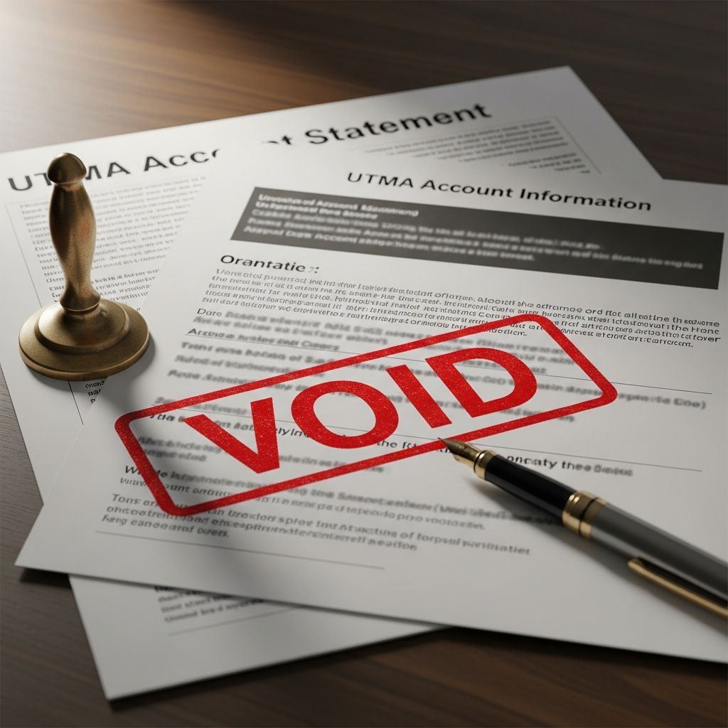 Complete guide to understanding UTMA account cancellation, termination rules, and your options as a custodian.