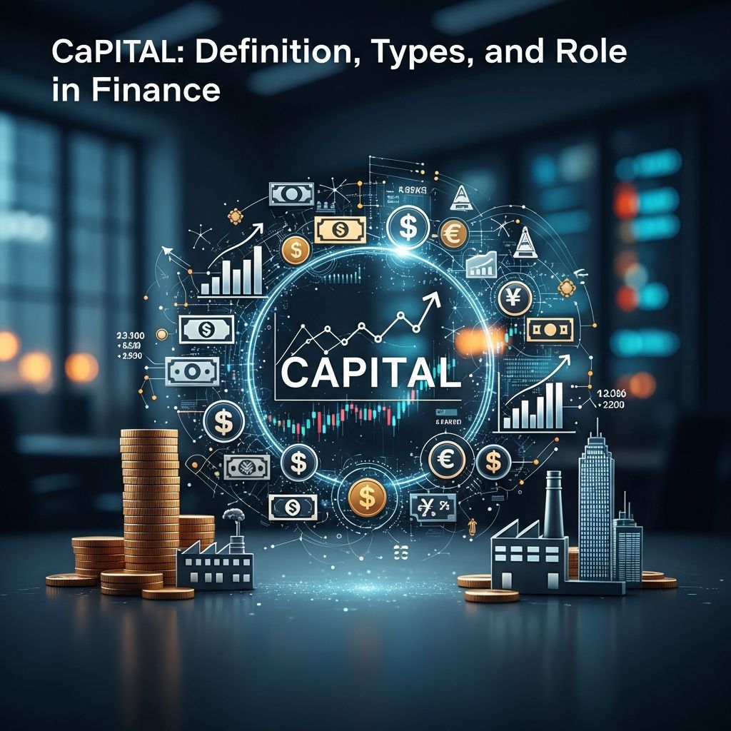 Understanding capital: Essential guide to financial resources, investment, and business growth.