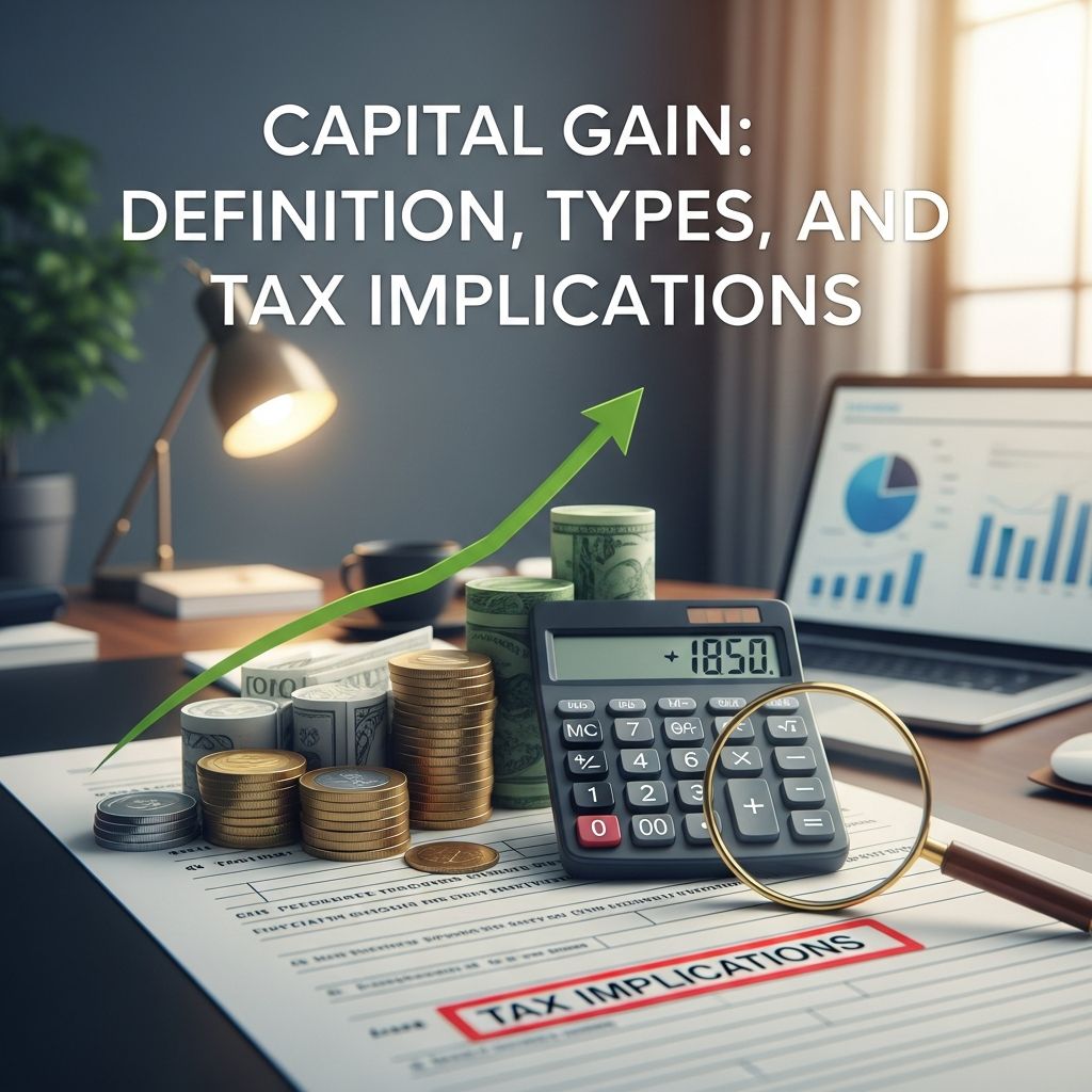 Learn what capital gains are, how they work, and their tax treatment for investors.
