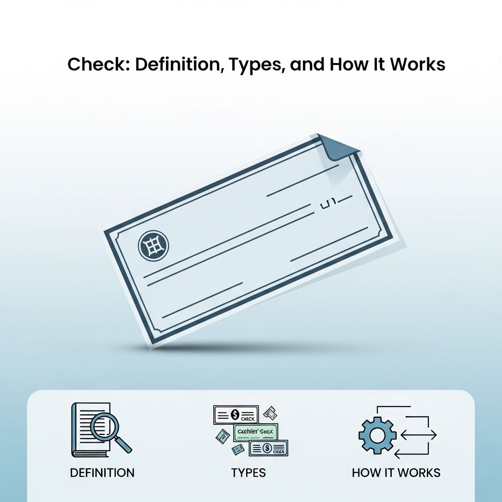 Understand checks, their types, how they work, and their role in modern banking.