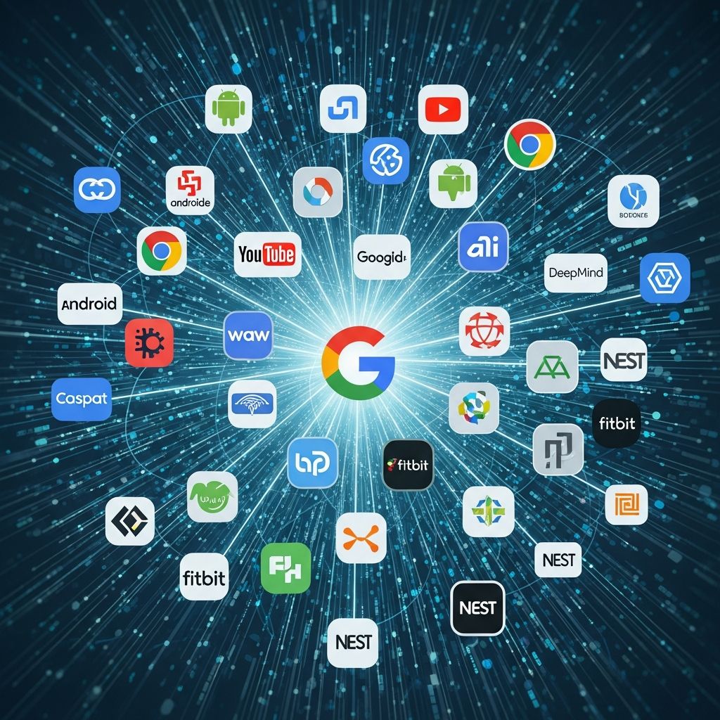 Discover Google's corporate empire: explore Alphabet's subsidiaries and investments across technology, innovation, and beyond.