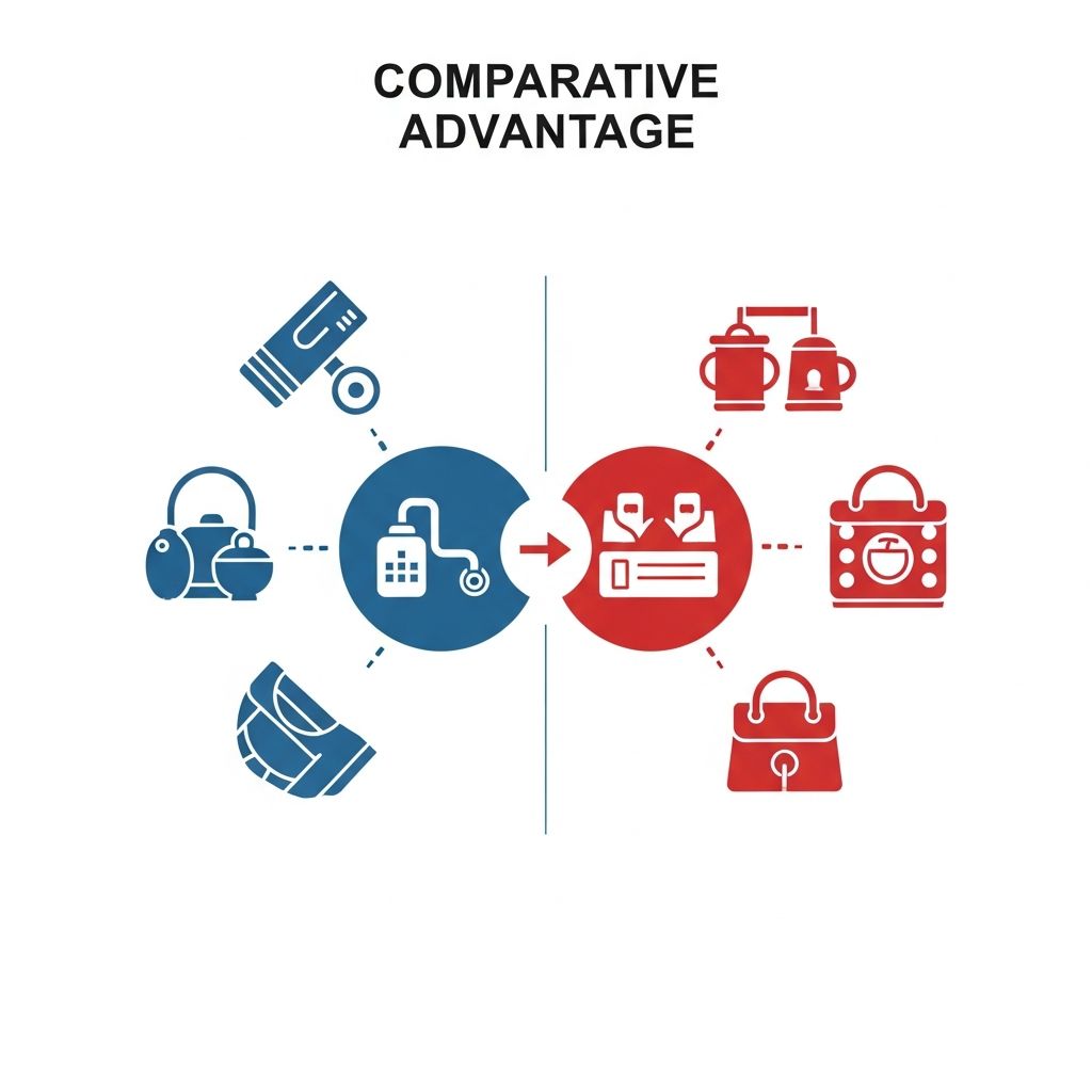 Understanding comparative advantage and how it drives international trade and economic growth.