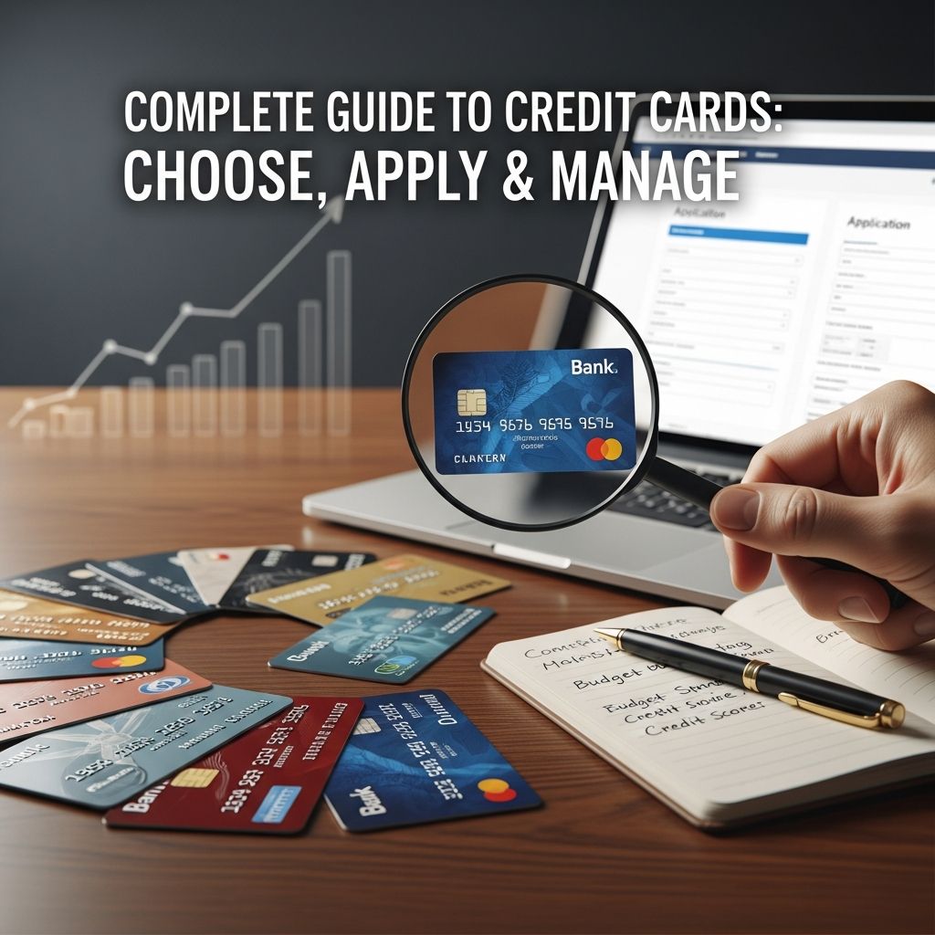 Master credit cards: Learn how to choose, apply for, and manage credit cards effectively.