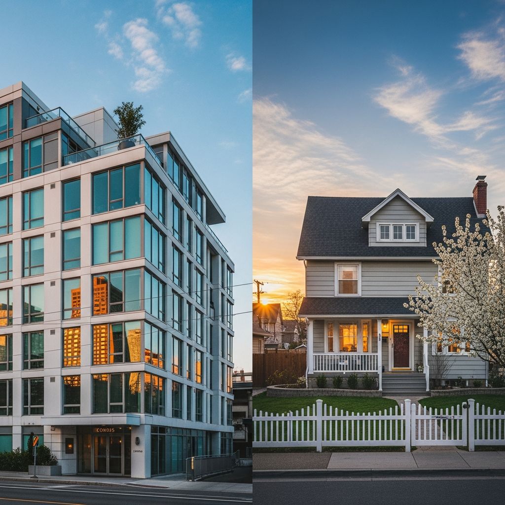 Compare condos and houses to find the right property for your lifestyle and budget.