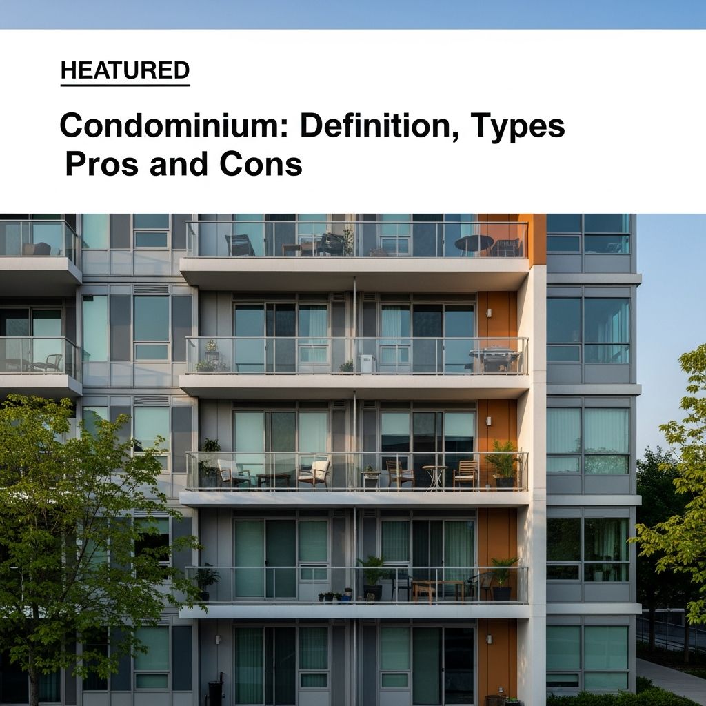 Complete guide to condominiums: ownership structure, types, benefits, drawbacks, and FAQs.