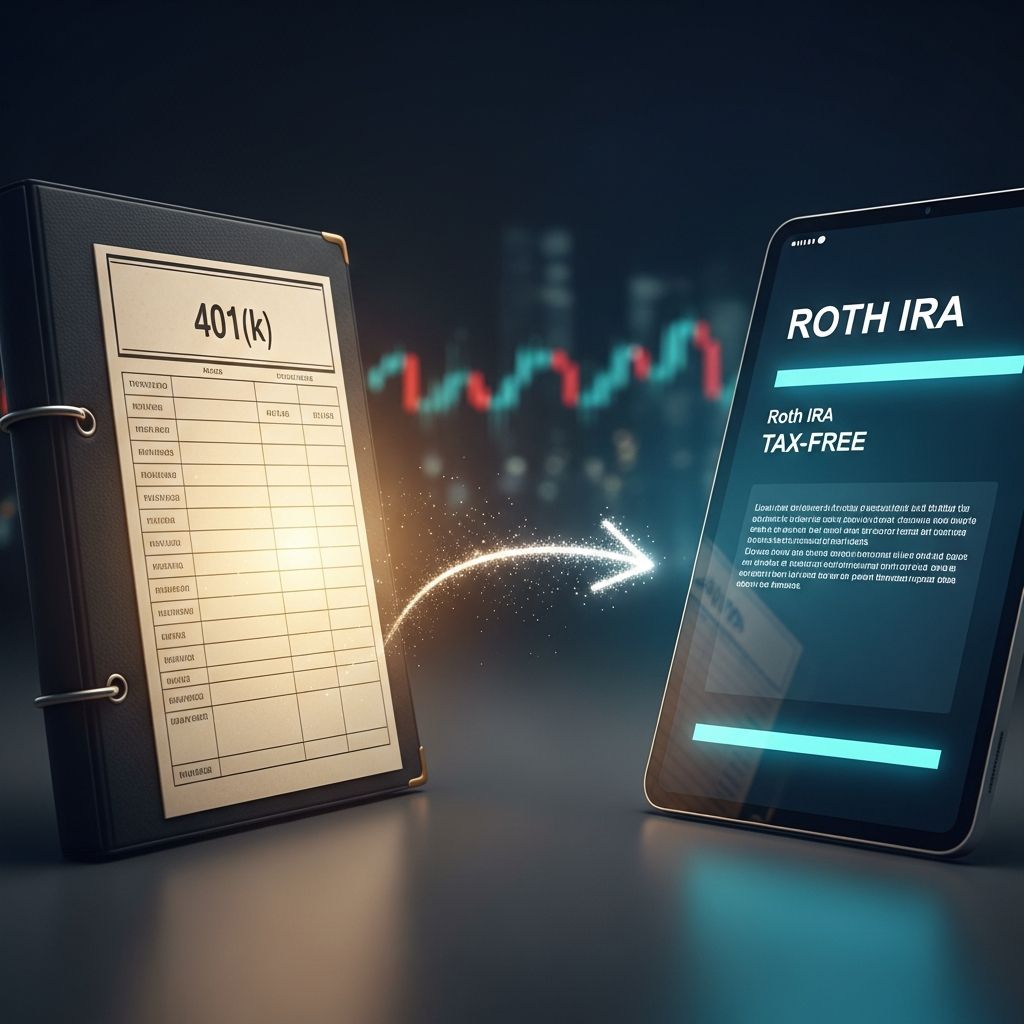 Converting 401(k) to Roth IRA: Complete Guide Learn how to convert your 401(k) to a Roth IRA and maximize tax-free retirement savings.