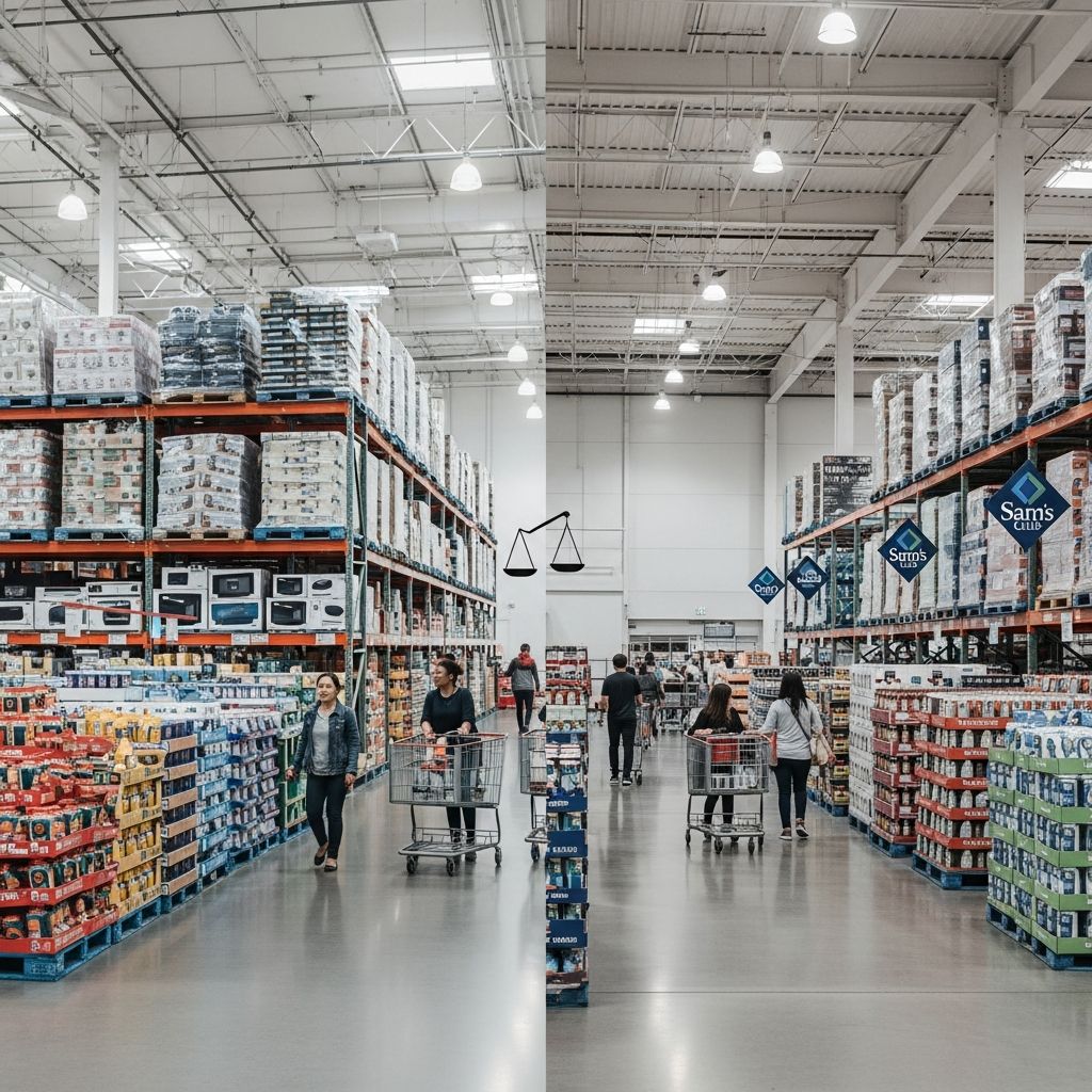 Compare warehouse club business models: membership structures, pricing, and value propositions.