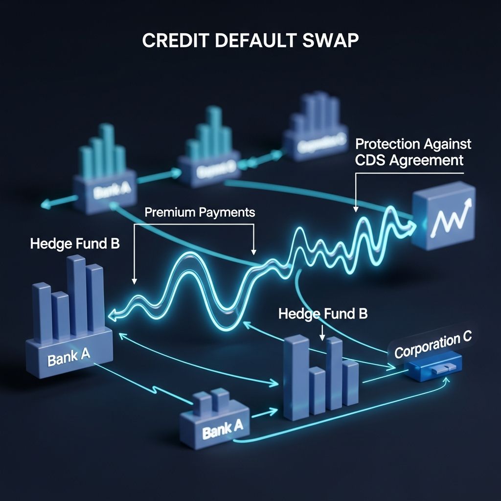 Understand credit default swaps: Insurance-like contracts protecting against borrower default and credit risk.