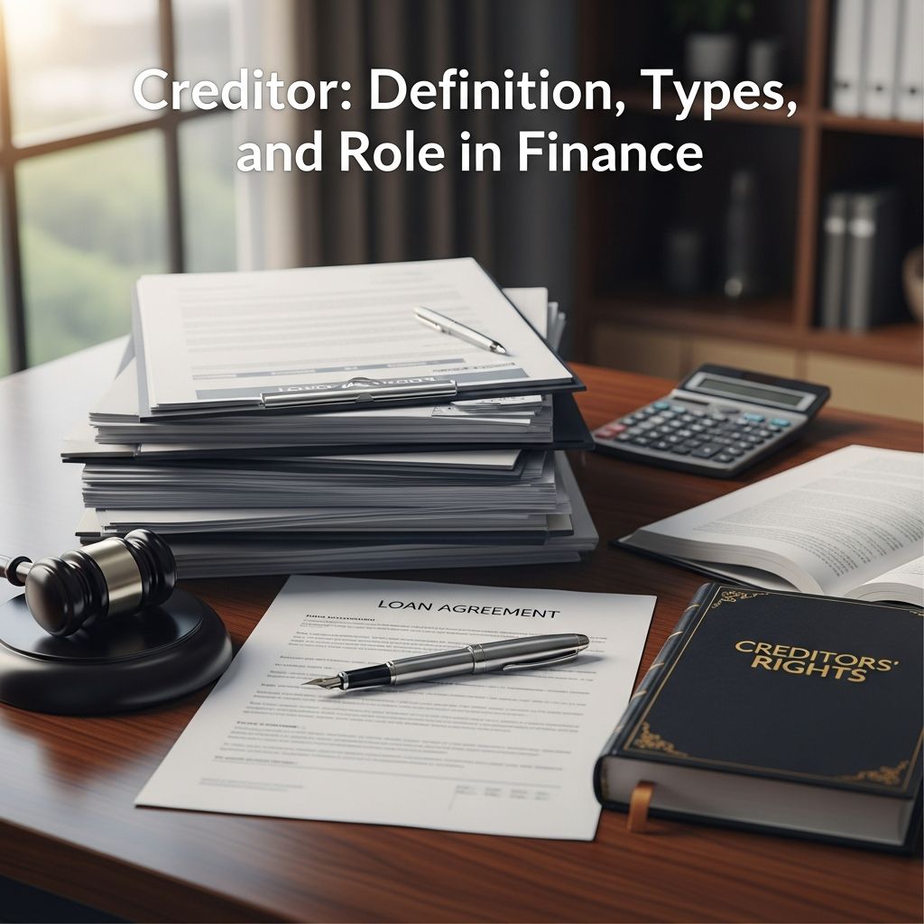 Understanding creditors: Essential guide to lending, credit relationships, and financial obligations.