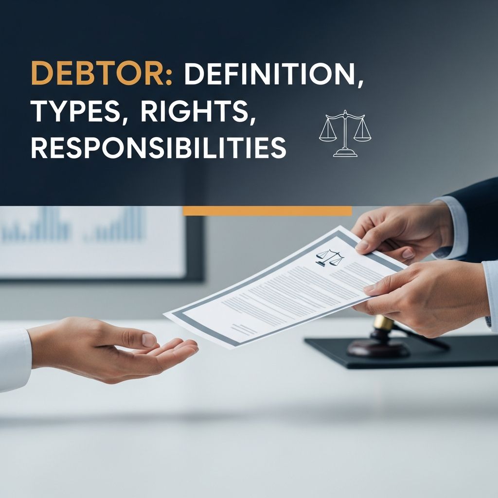 Complete guide to debtors: Understanding obligations, types, and legal protections in lending relationships.
