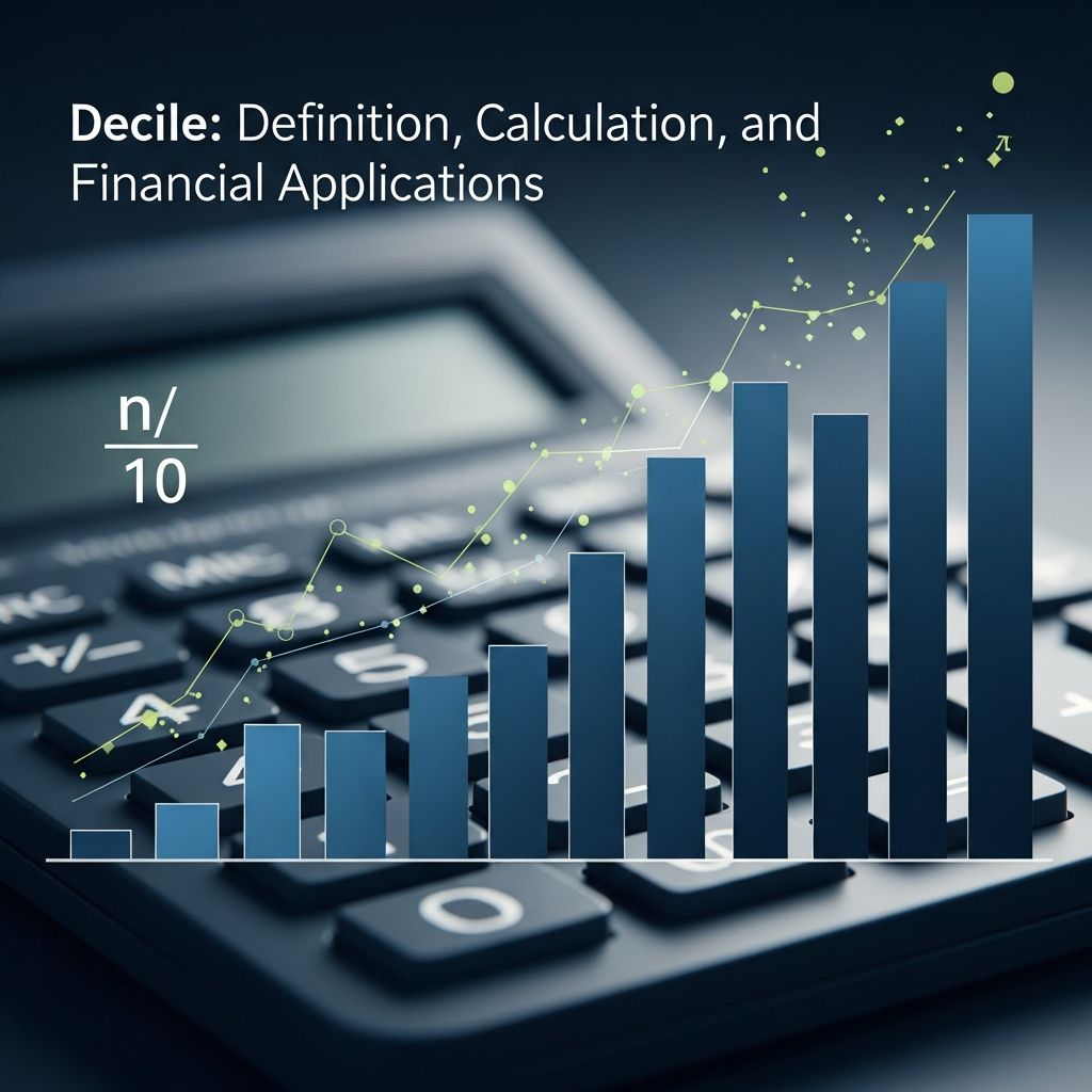 Master deciles: A statistical tool for dividing data into ten equal parts for financial analysis.