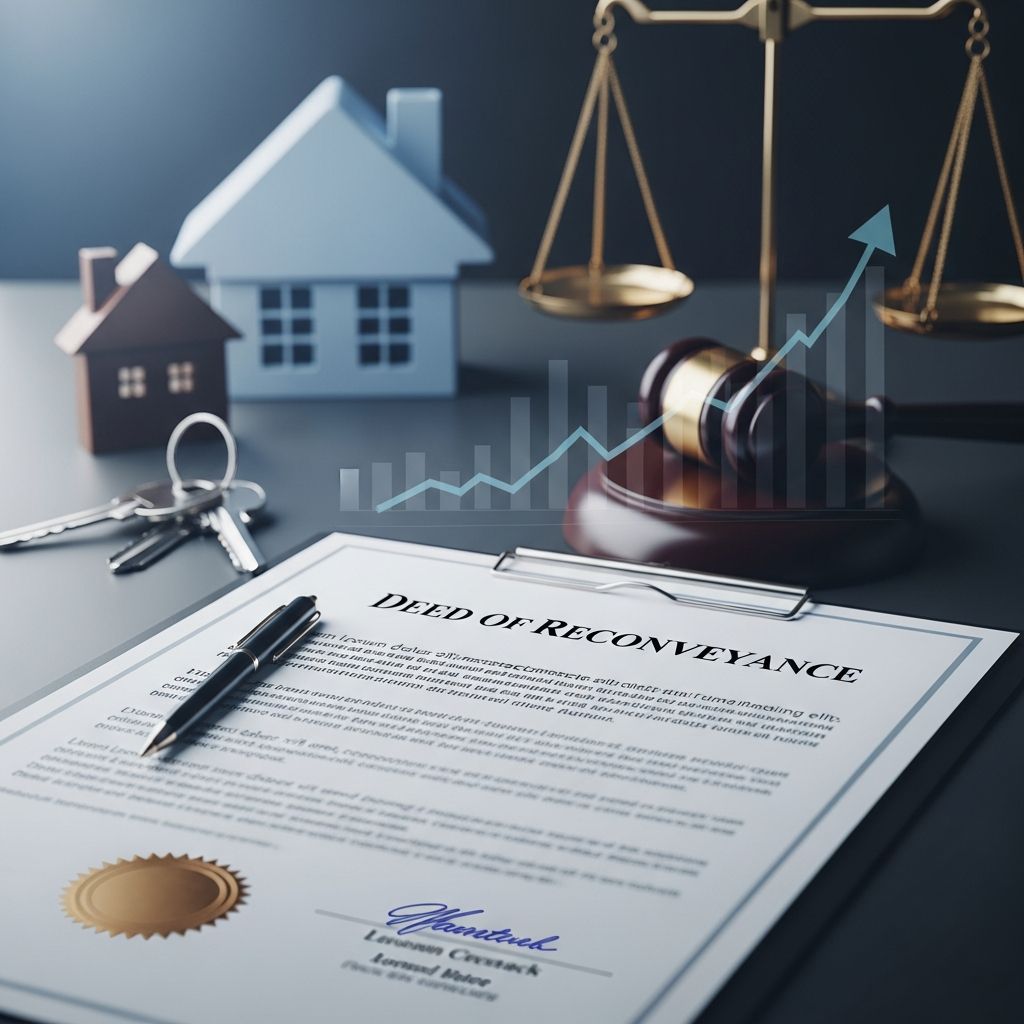 Complete guide to deed of reconveyance: understanding property title transfer after mortgage payoff.
