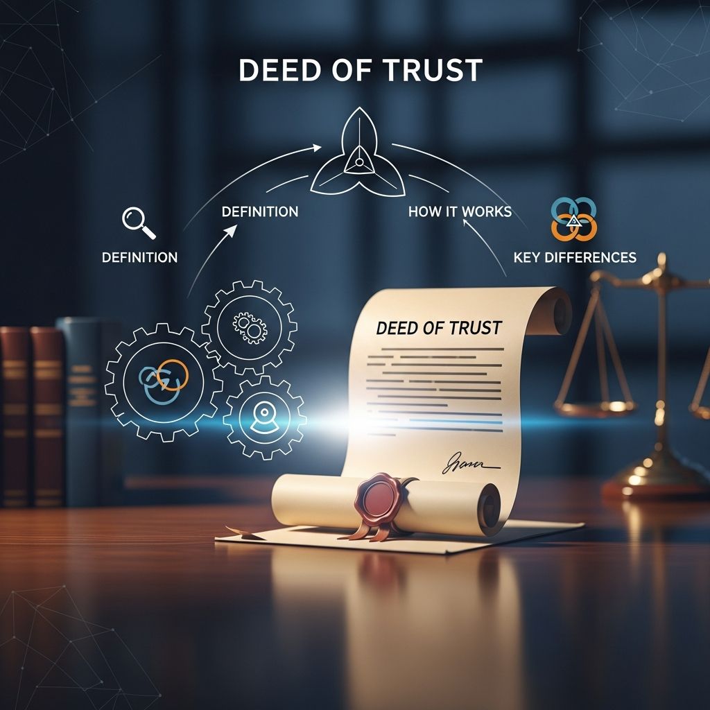Understanding deeds of trust: A complete guide to this essential real estate financing instrument and its legal implications.