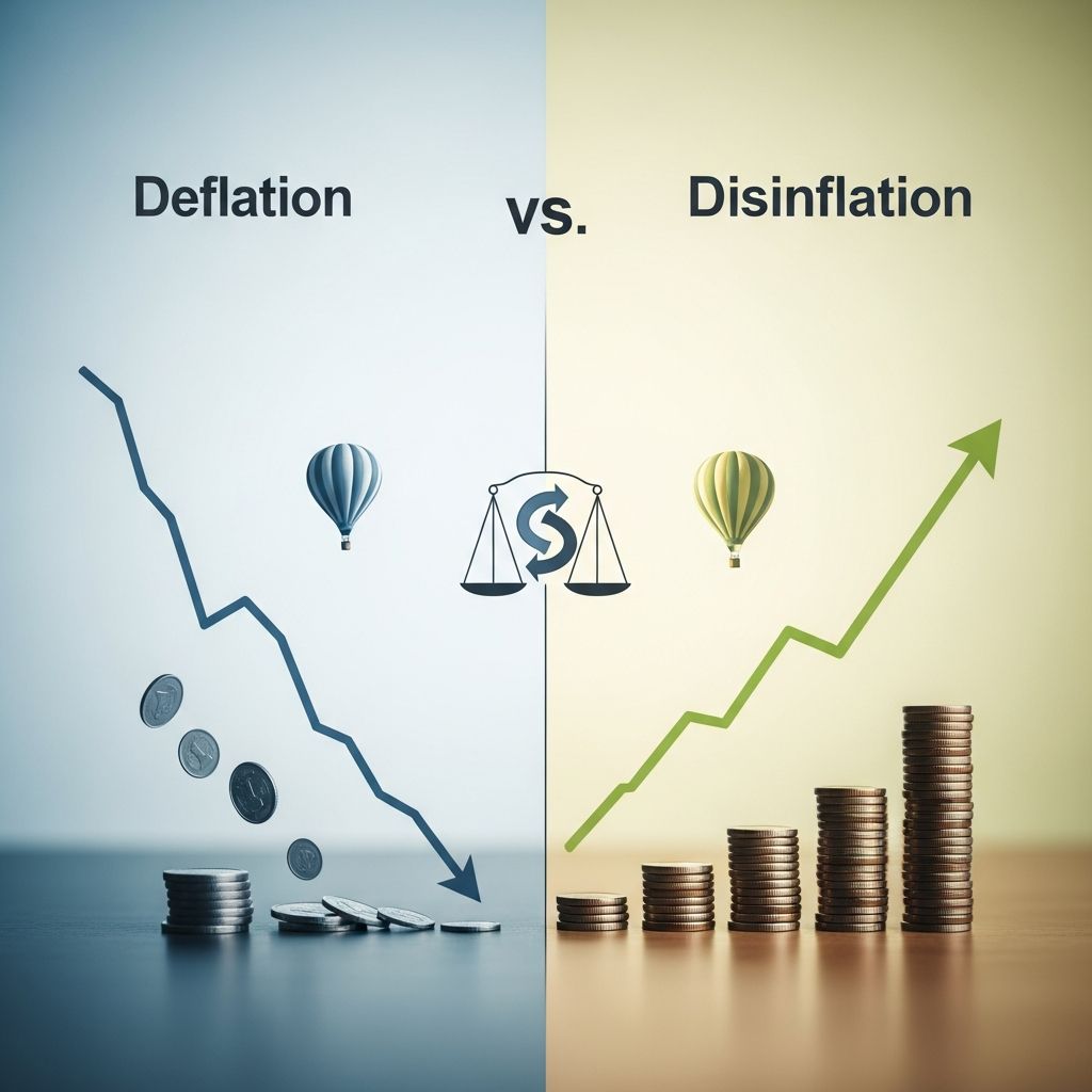 Understanding the critical difference between deflation and disinflation and their economic impacts.