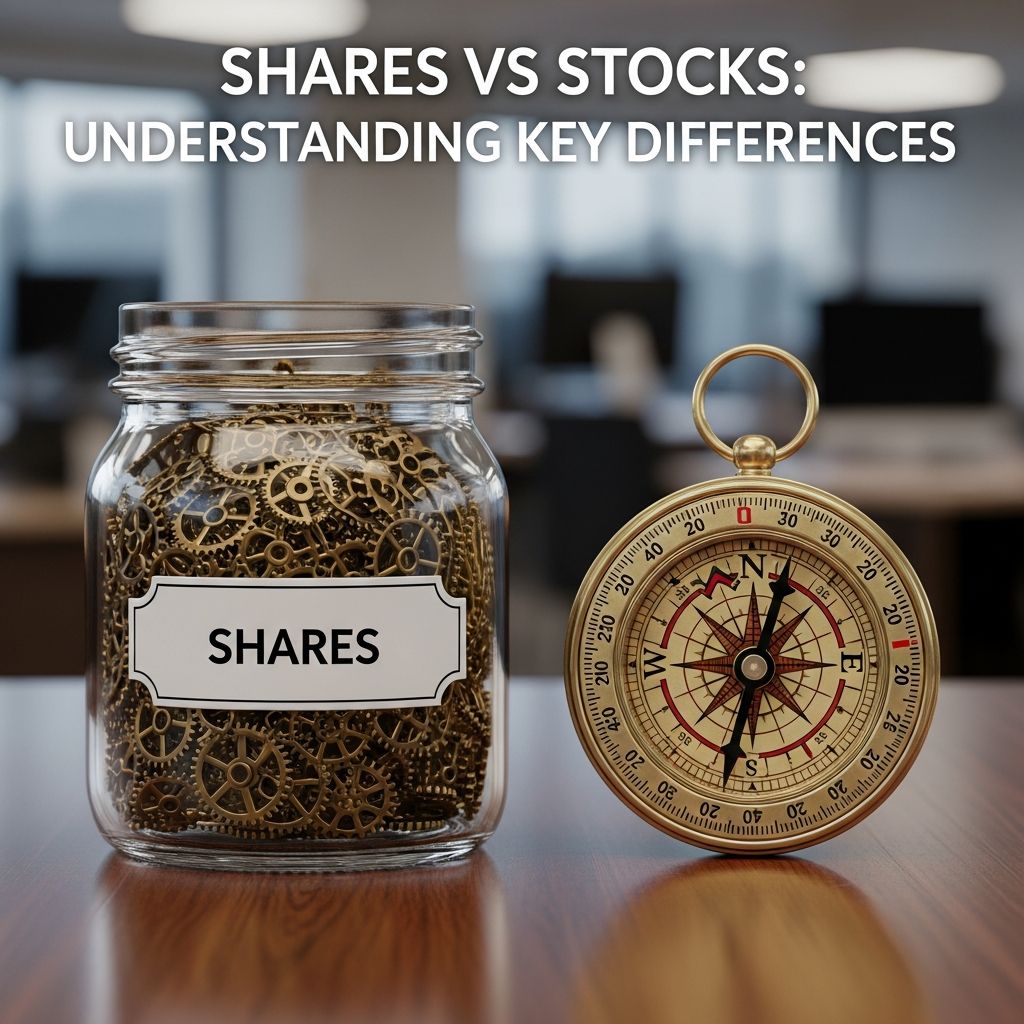 Learn the critical distinctions between shares and stocks in investment terminology.