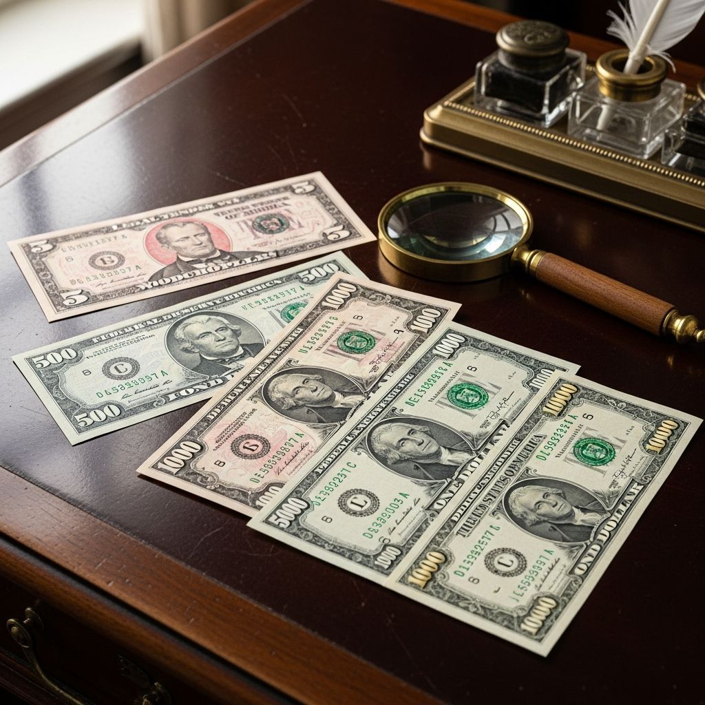 Explore rare and discontinued U.S. currency denominations that shaped American financial history.