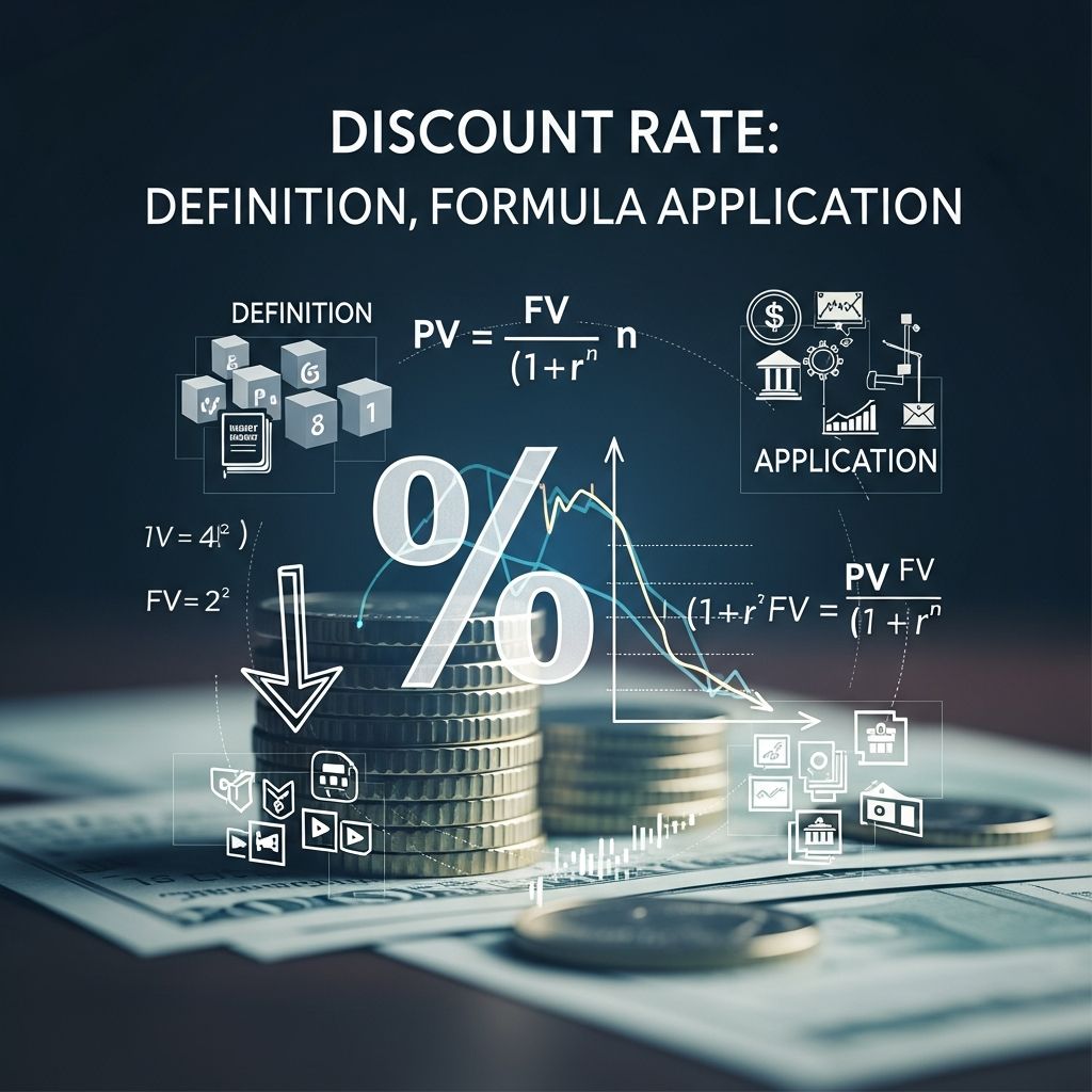 Understand discount rates and their critical role in valuing investments and future cash flows.