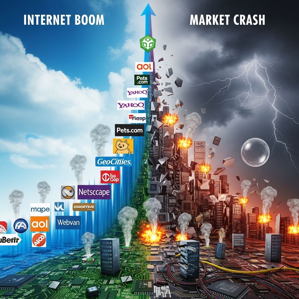 Understanding the dot-com bubble: how internet speculation created and burst a $5 trillion market bubble.