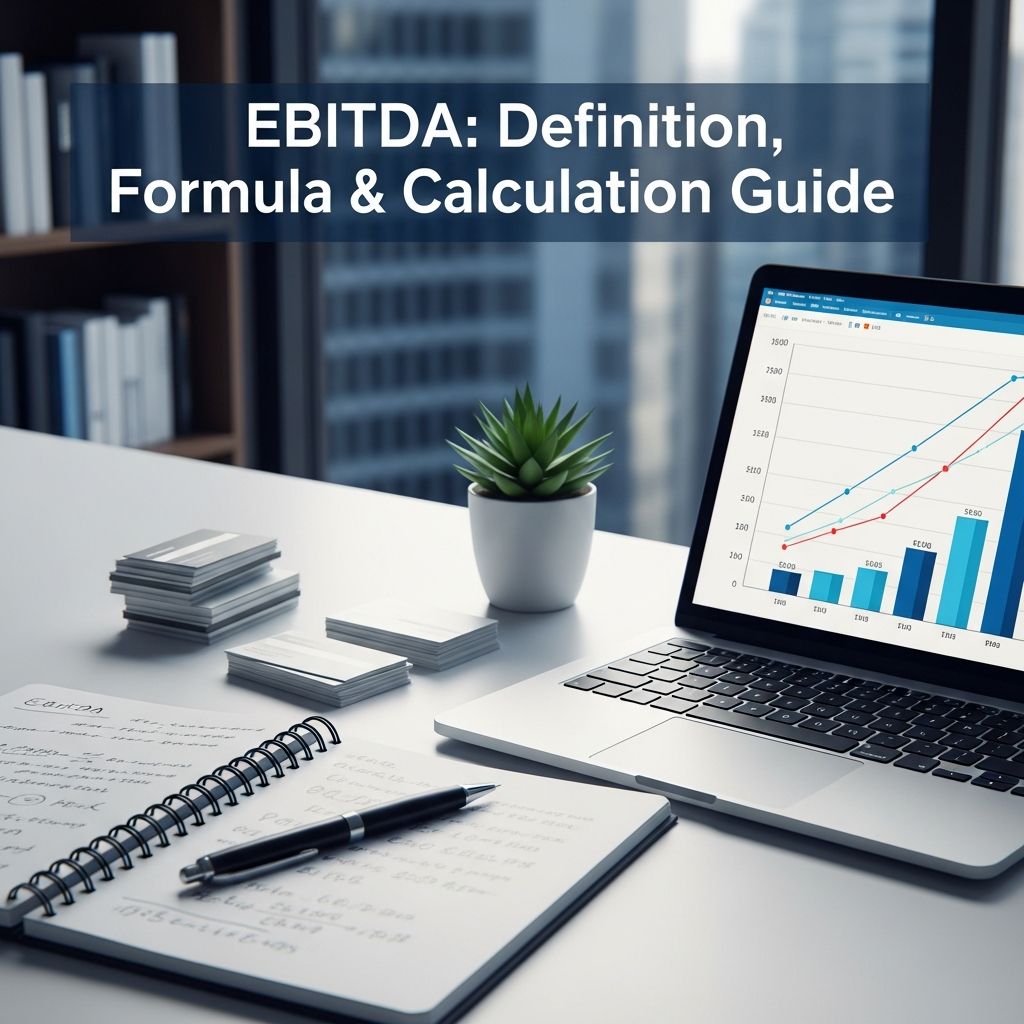 EBITDA: Definition, Formula & Calculation Guide Master EBITDA: Learn how to calculate and use this key metric for financial analysis.