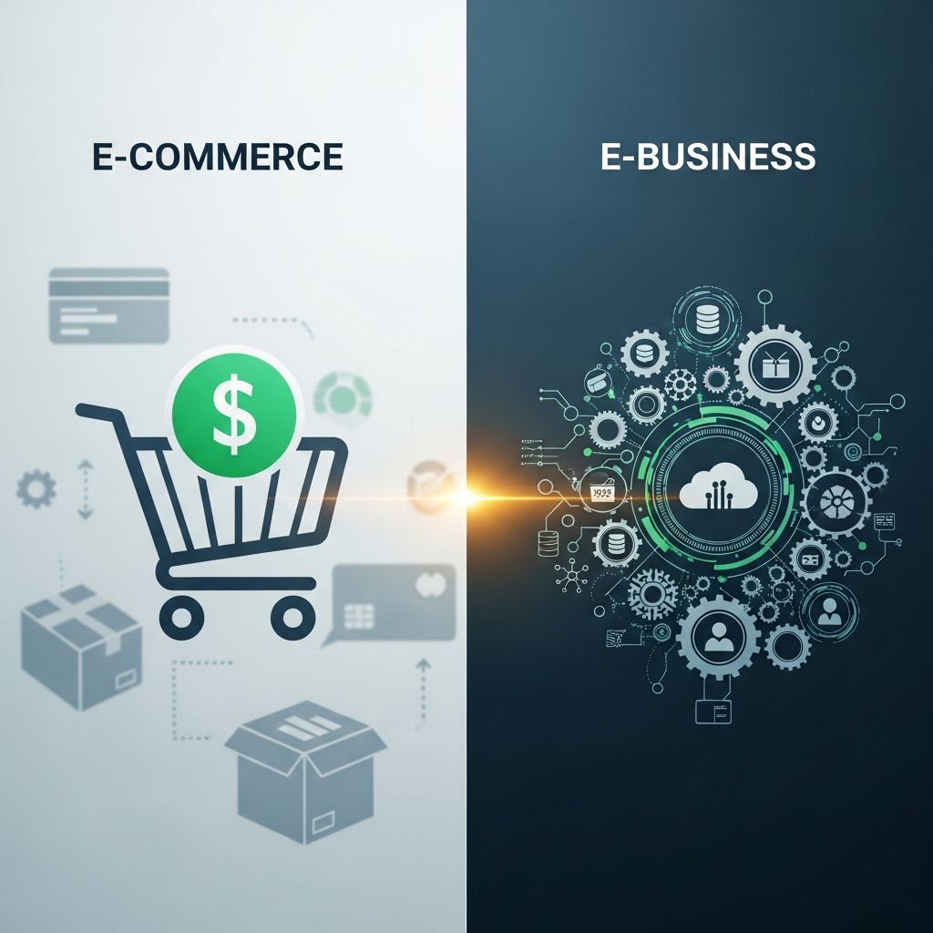 Understand the critical differences between e-business and e-commerce for your digital strategy.