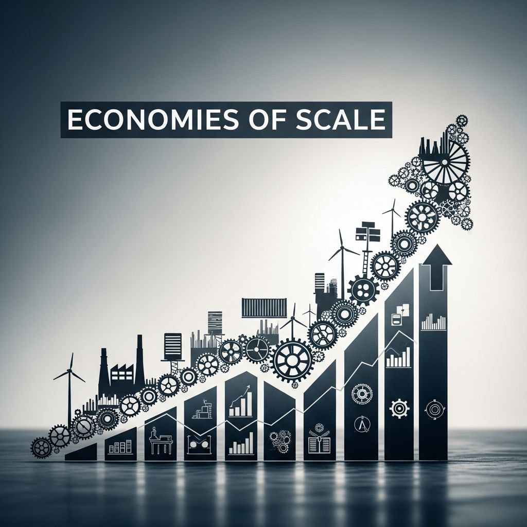Understand how businesses reduce costs and increase profits through economies of scale strategies.