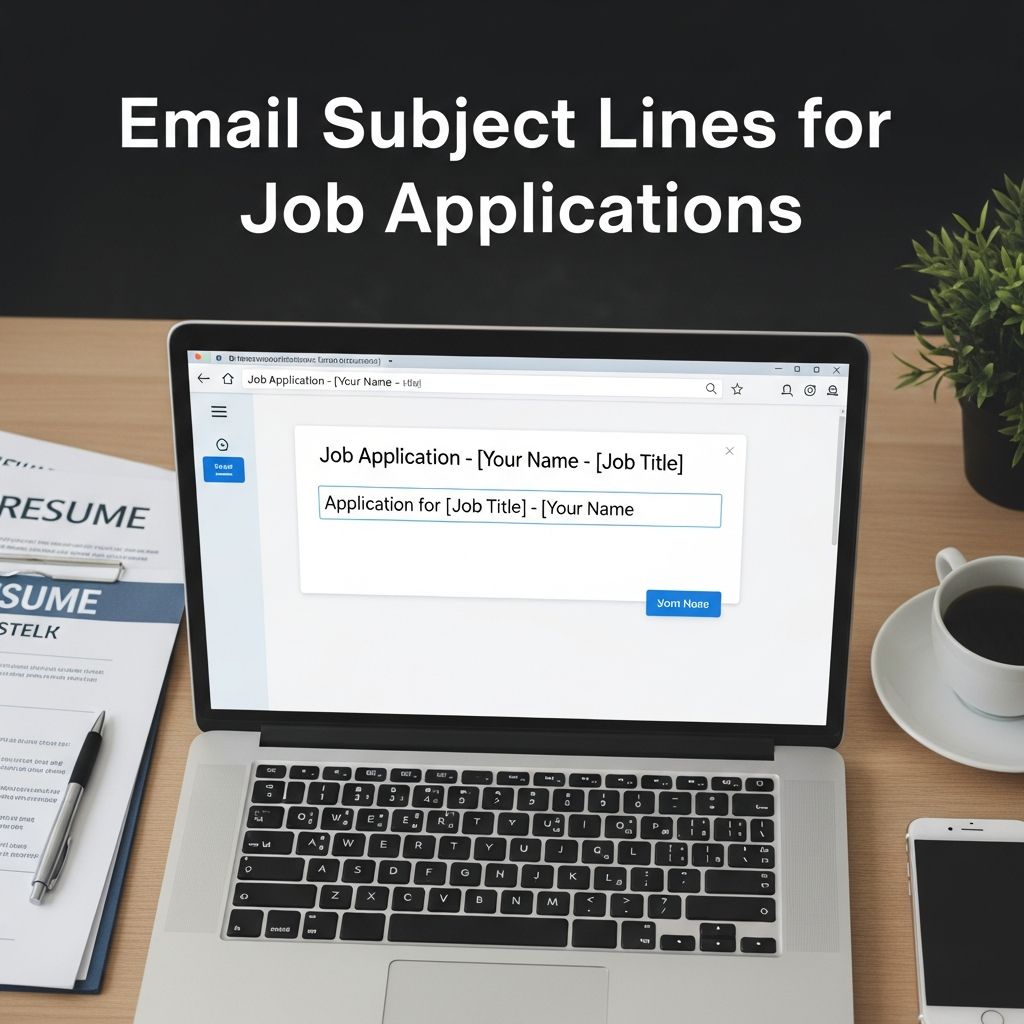 Master the art of crafting compelling email subject lines that get your job applications noticed by hiring managers.
