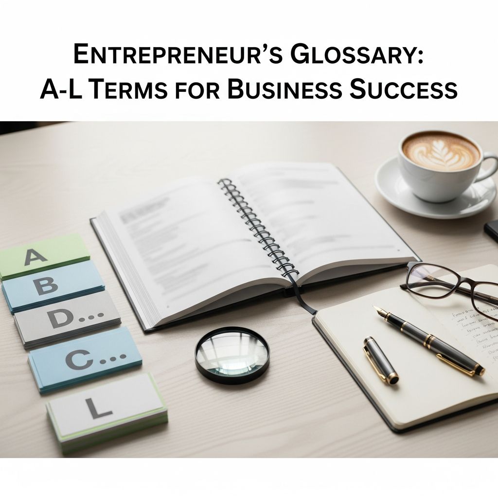 Master essential business terminology from A to L with comprehensive definitions for entrepreneurs and small business owners.