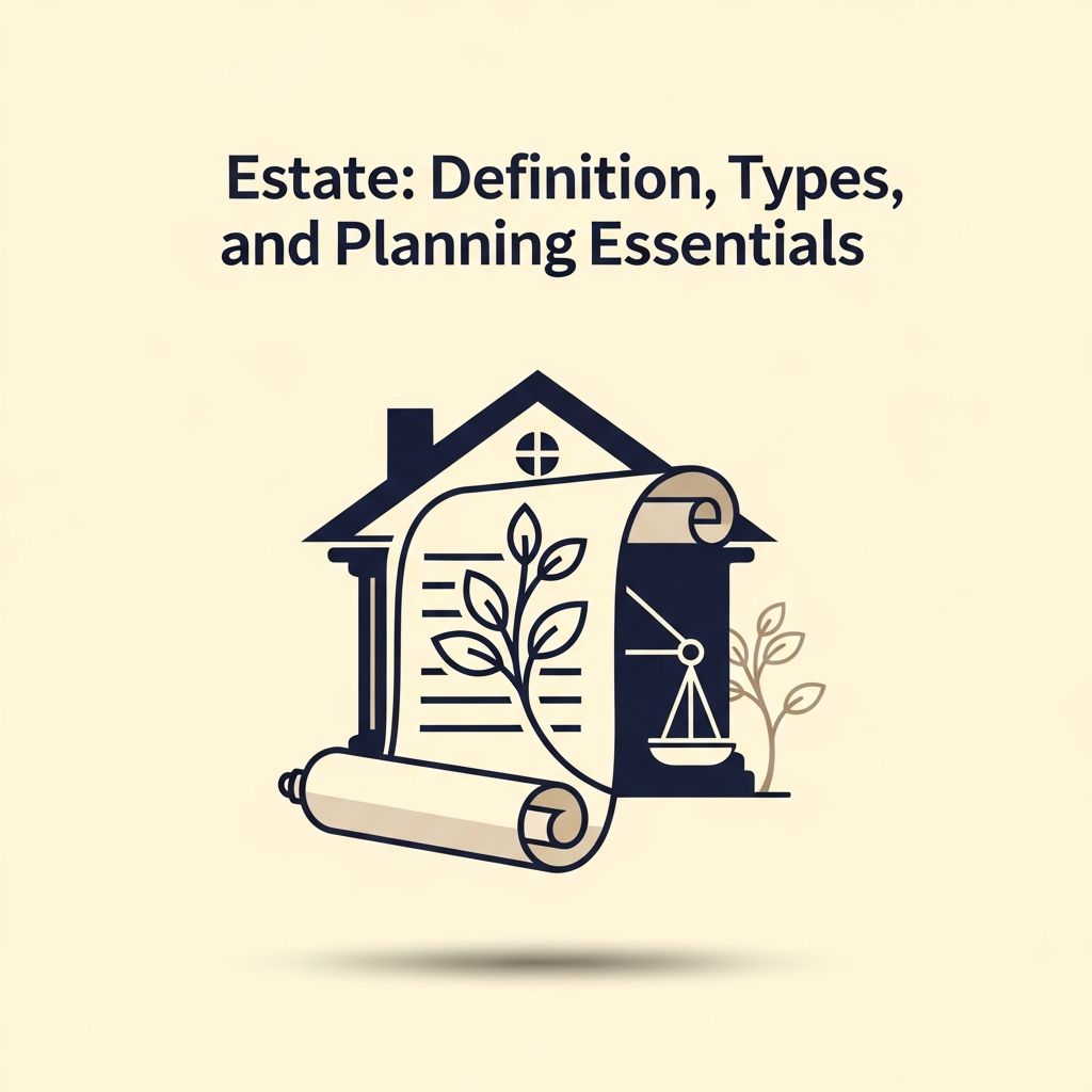 Complete guide to understanding estates, their components, and effective estate planning strategies.