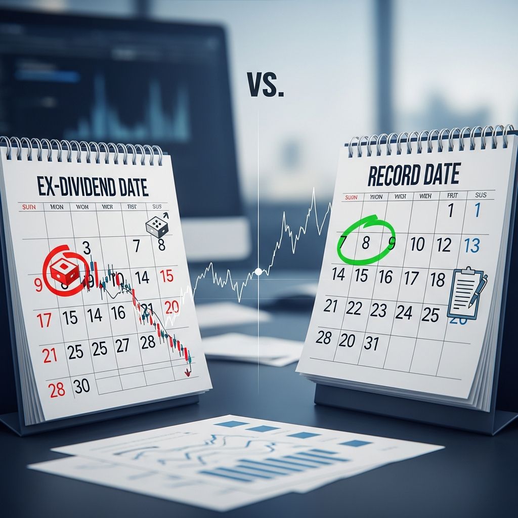 Understand the critical distinctions between ex-dividend and record dates for dividend investing success.