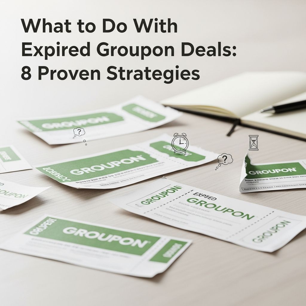 Recover the full value of your expired Groupon deals with these 8 effective strategies and insider tips.